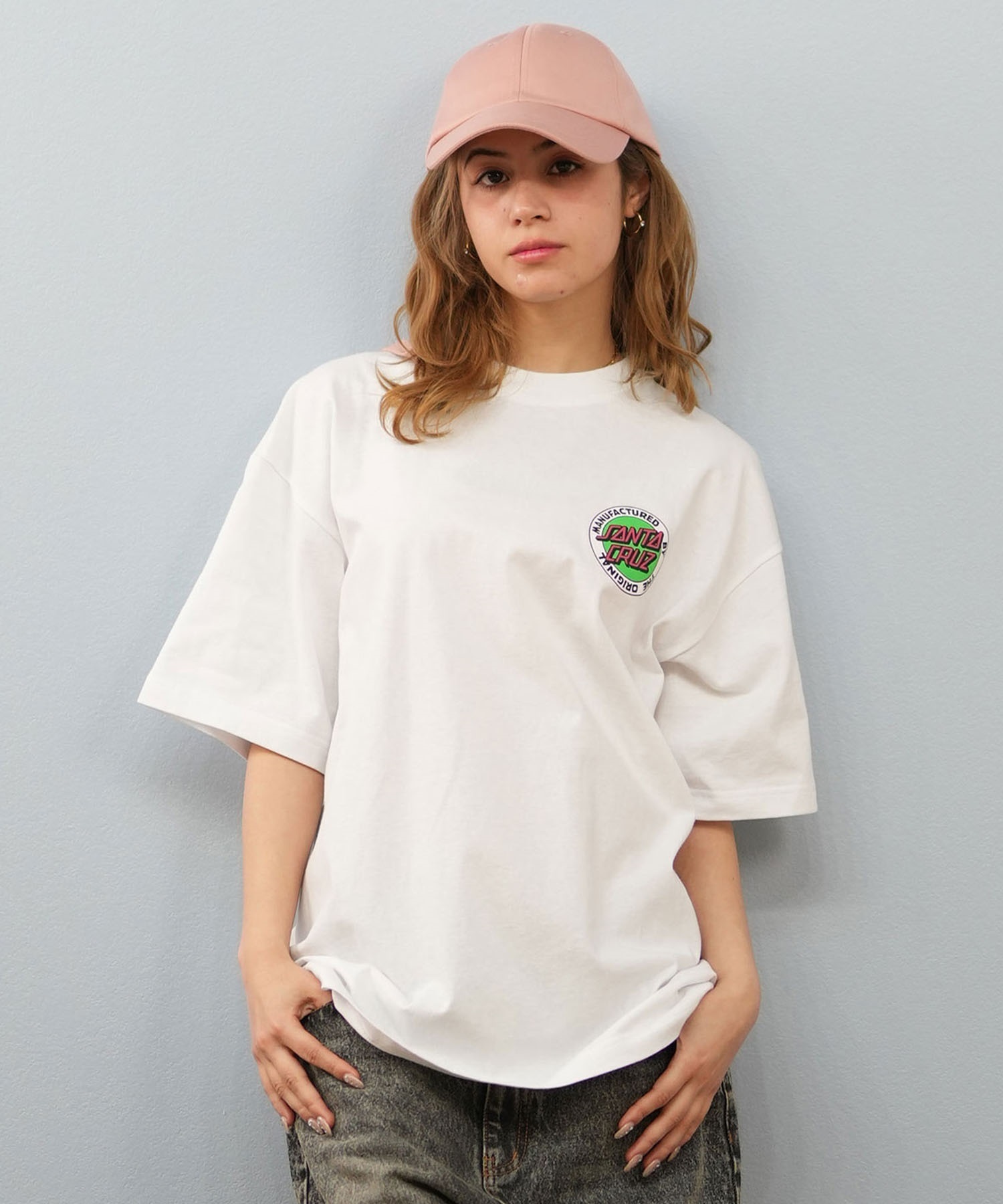 SANTACRUZ サンタクルーズ 半袖 Tシャツ レディース バックプリント ユニセックス 502252431 ムラサキスポーツ限定(WHITE-M)