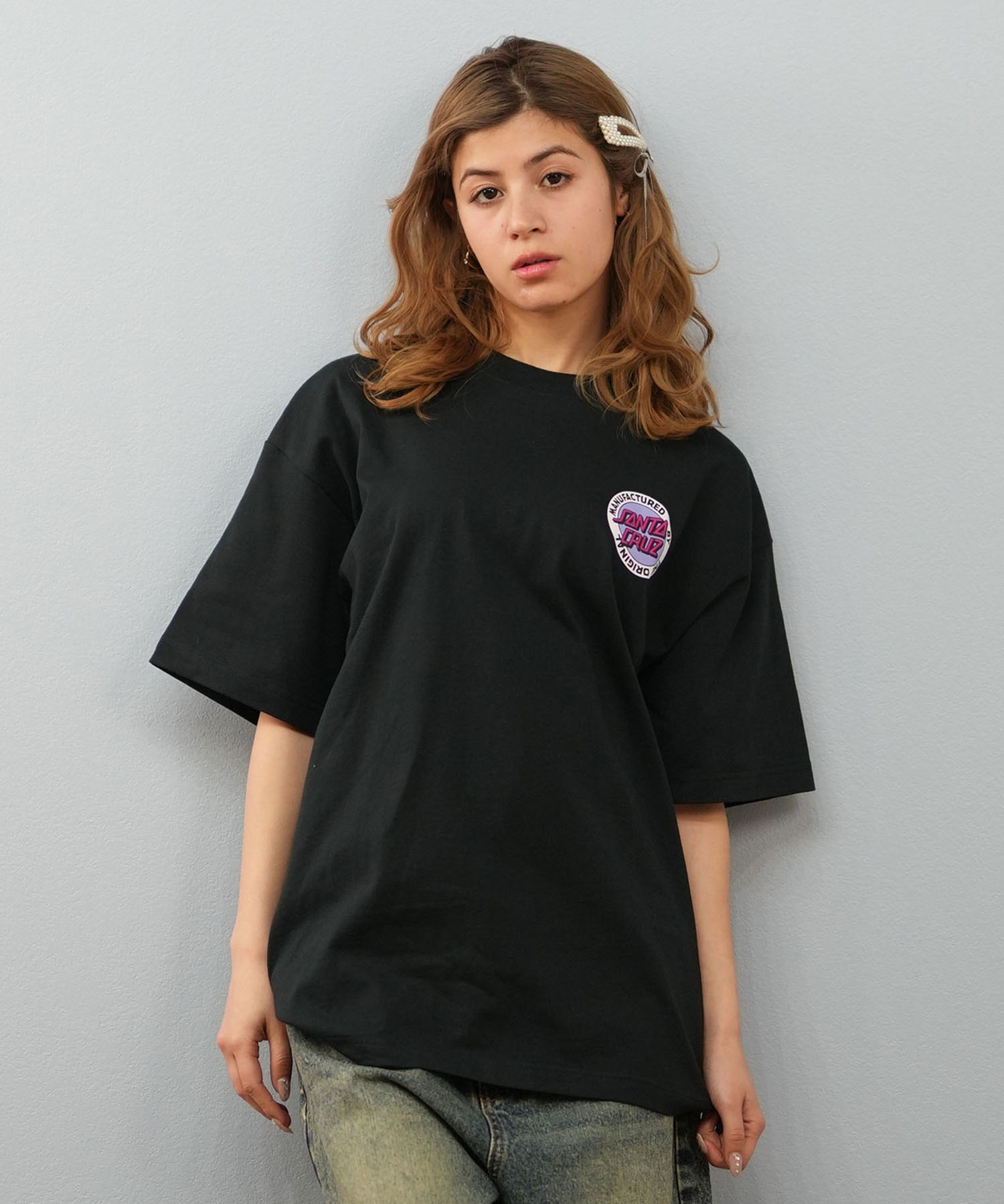 SANTACRUZ サンタクルーズ 半袖 Tシャツ レディース バックプリント ユニセックス 502252431 ムラサキスポーツ限定(WHITE-M)