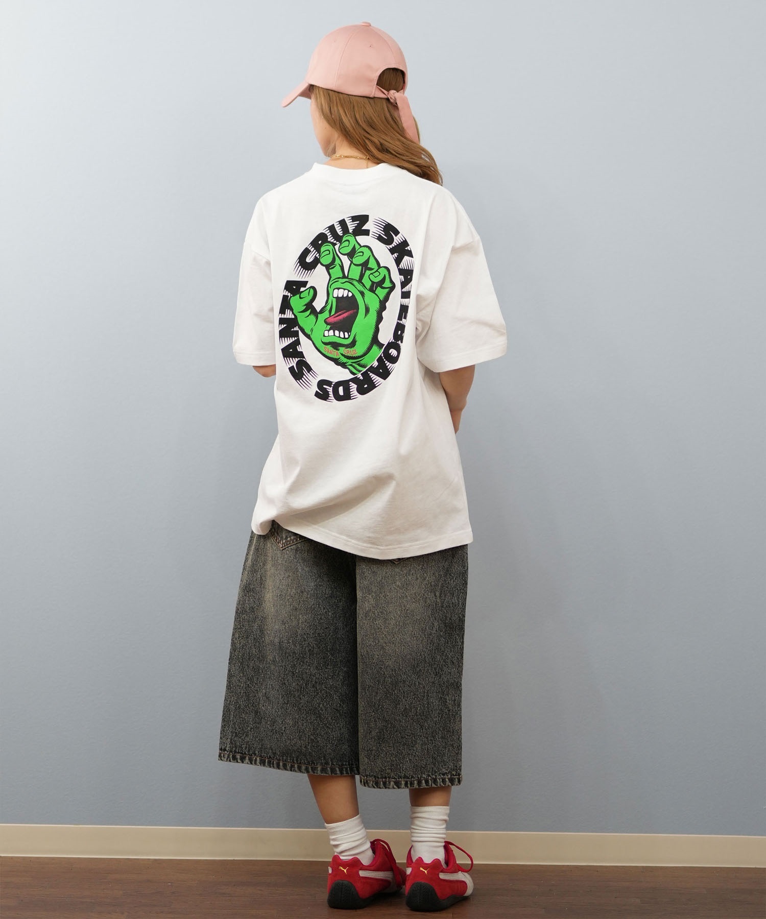 SANTACRUZ サンタクルーズ 半袖 Tシャツ レディース バックプリント ユニセックス 502252431 ムラサキスポーツ限定(WHITE-M)