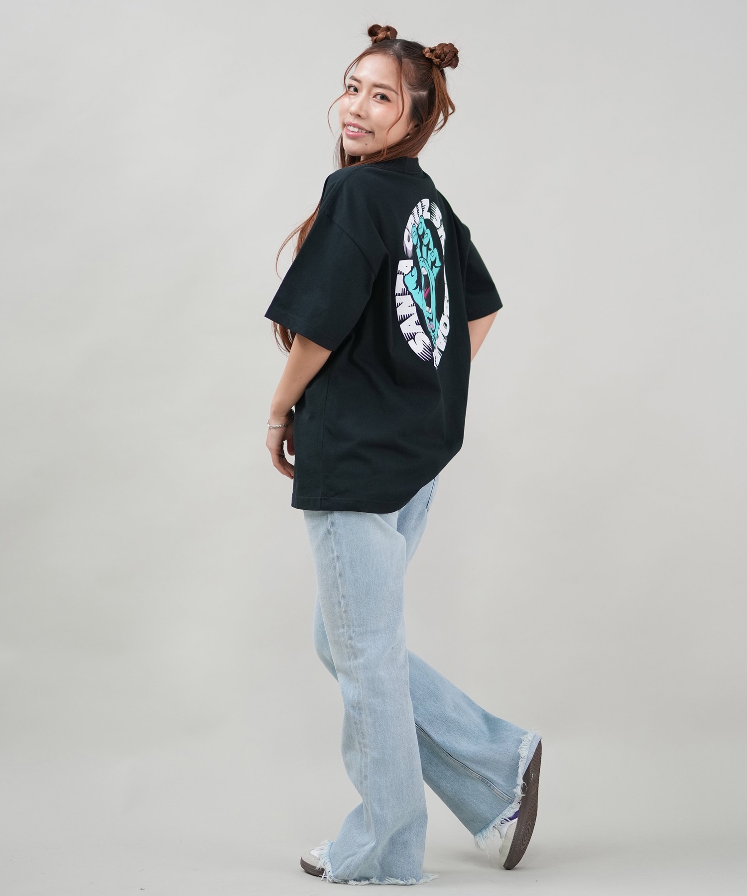 SANTACRUZ サンタクルーズ 半袖 Tシャツ レディース バックプリント ユニセックス 502252431 ムラサキスポーツ限定(WHITE-M)