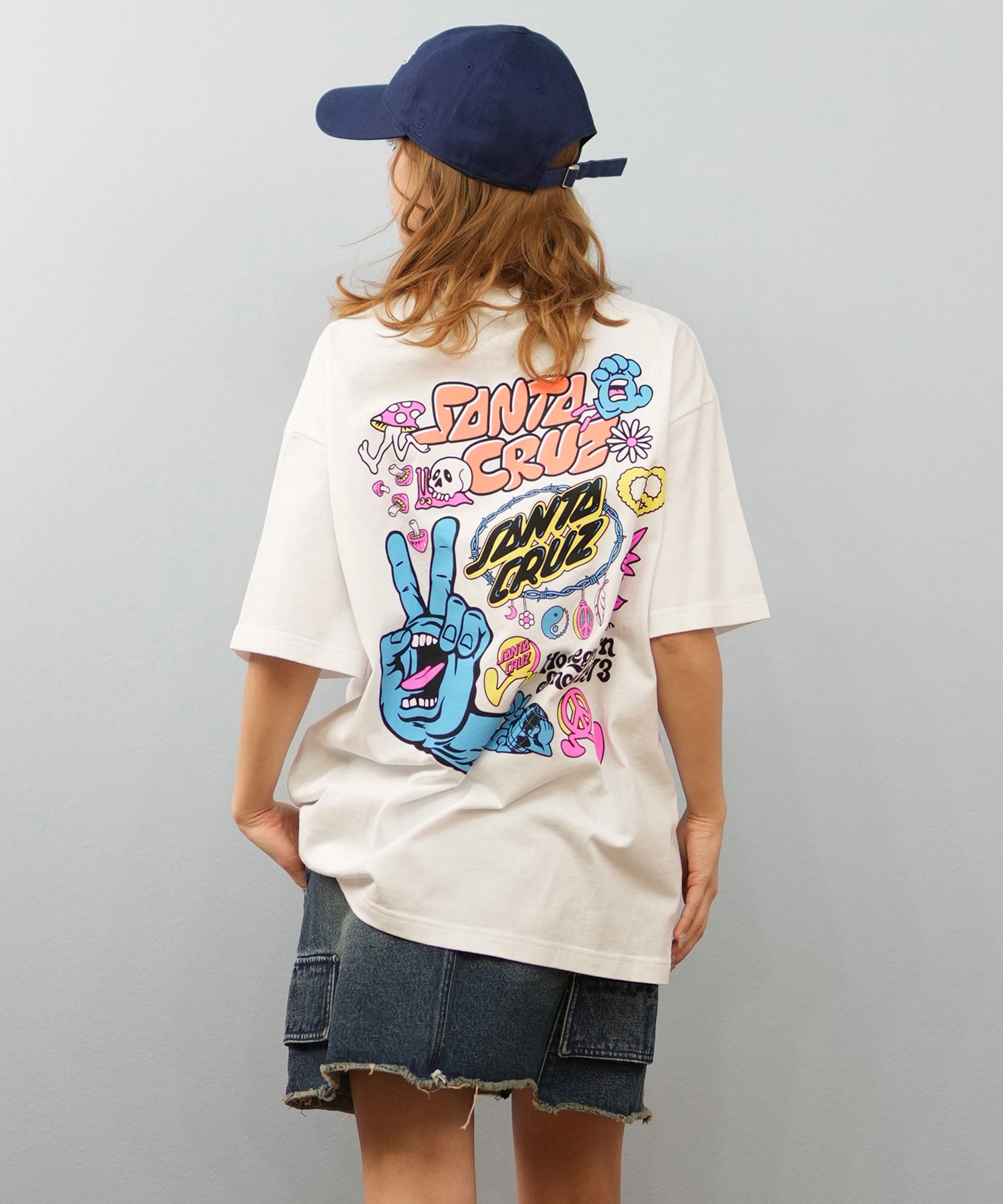 SANTACRUZ サンタクルーズ 半袖 Tシャツ レディース バックプリント 502252432 ムラサキスポーツ限定(WHITE-M)