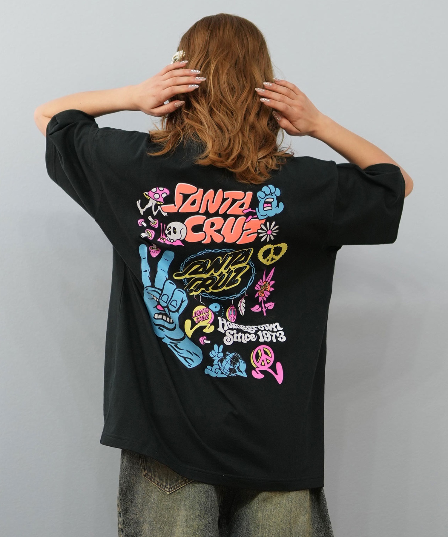 SANTACRUZ サンタクルーズ 半袖 Tシャツ レディース バックプリント 502252432 ムラサキスポーツ限定(WHITE-M)