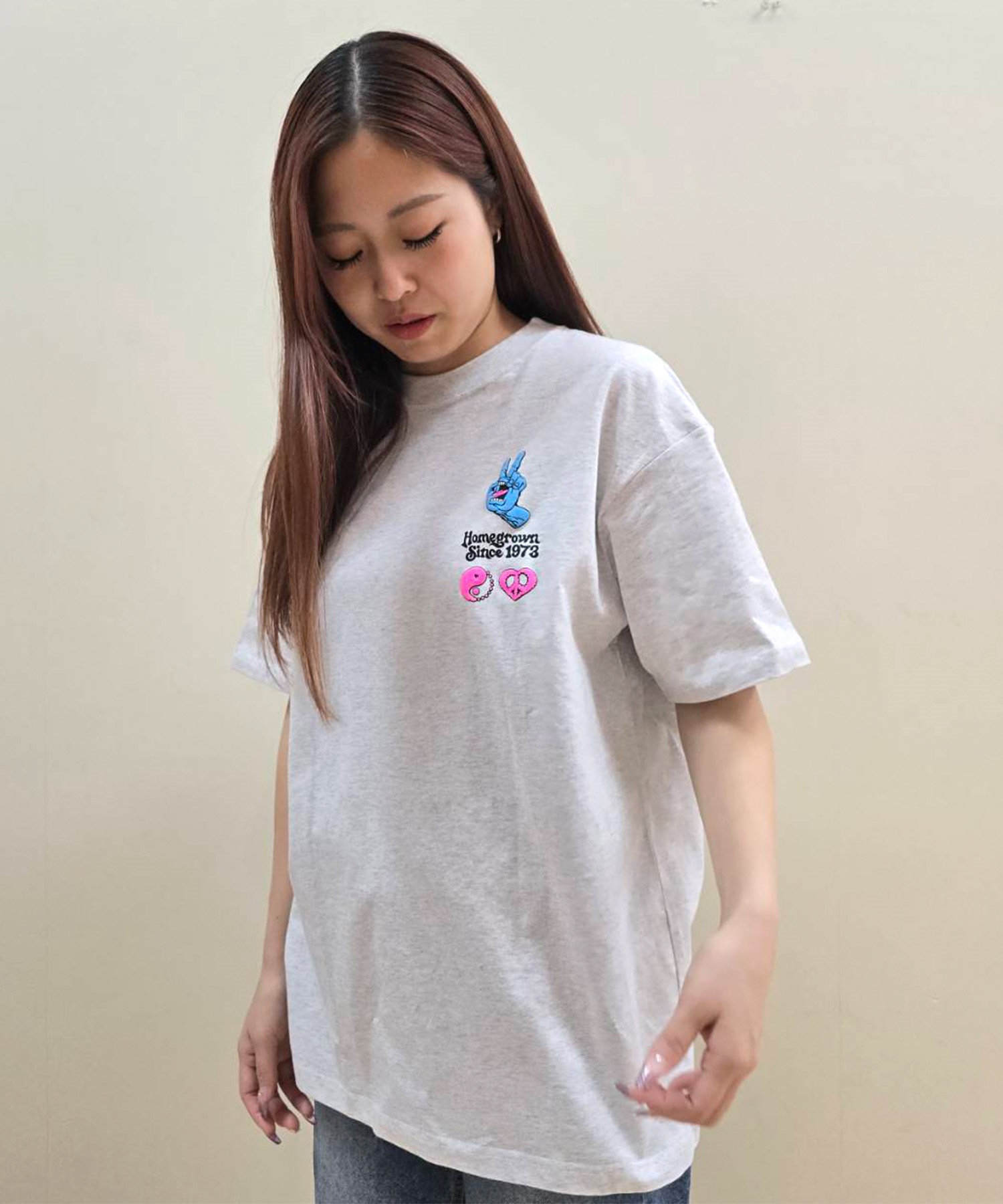 SANTACRUZ サンタクルーズ 半袖 Tシャツ レディース バックプリント 502252432 ムラサキスポーツ限定(WHITE-M)