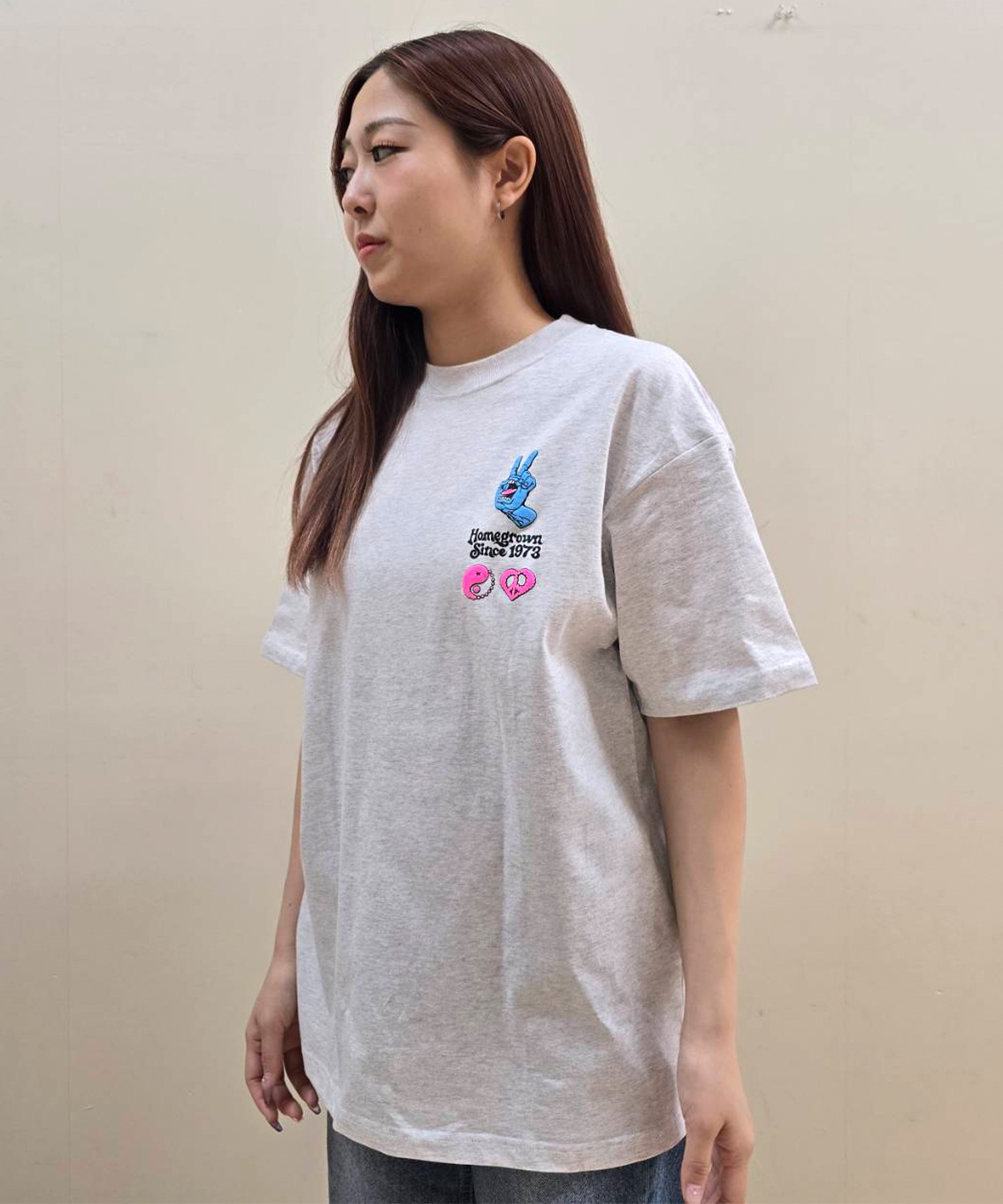SANTACRUZ サンタクルーズ 半袖 Tシャツ レディース バックプリント 502252432 ムラサキスポーツ限定(WHITE-M)