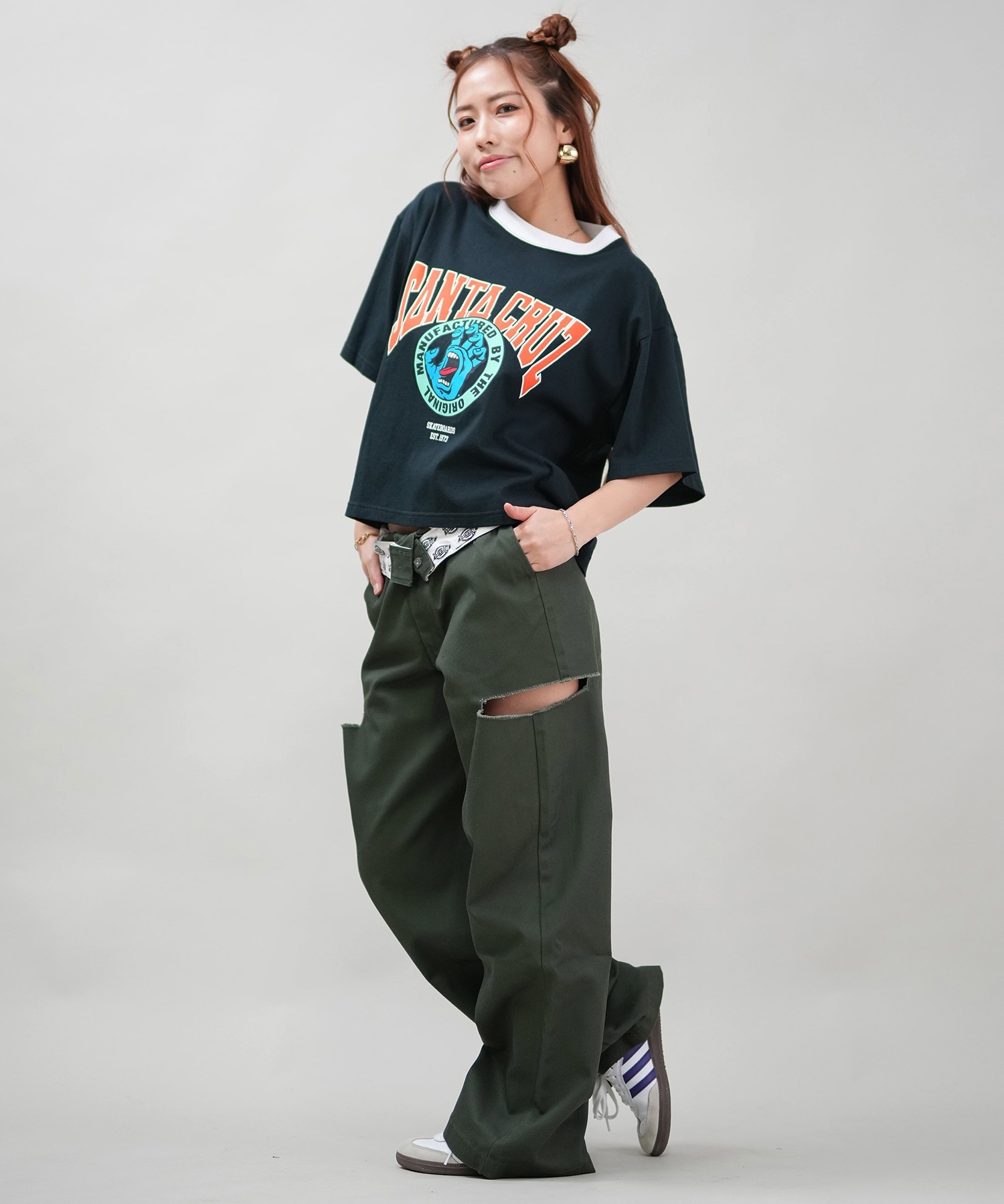 SANTACRUZ サンタクルーズ 半袖 Tシャツ レディース クロップド