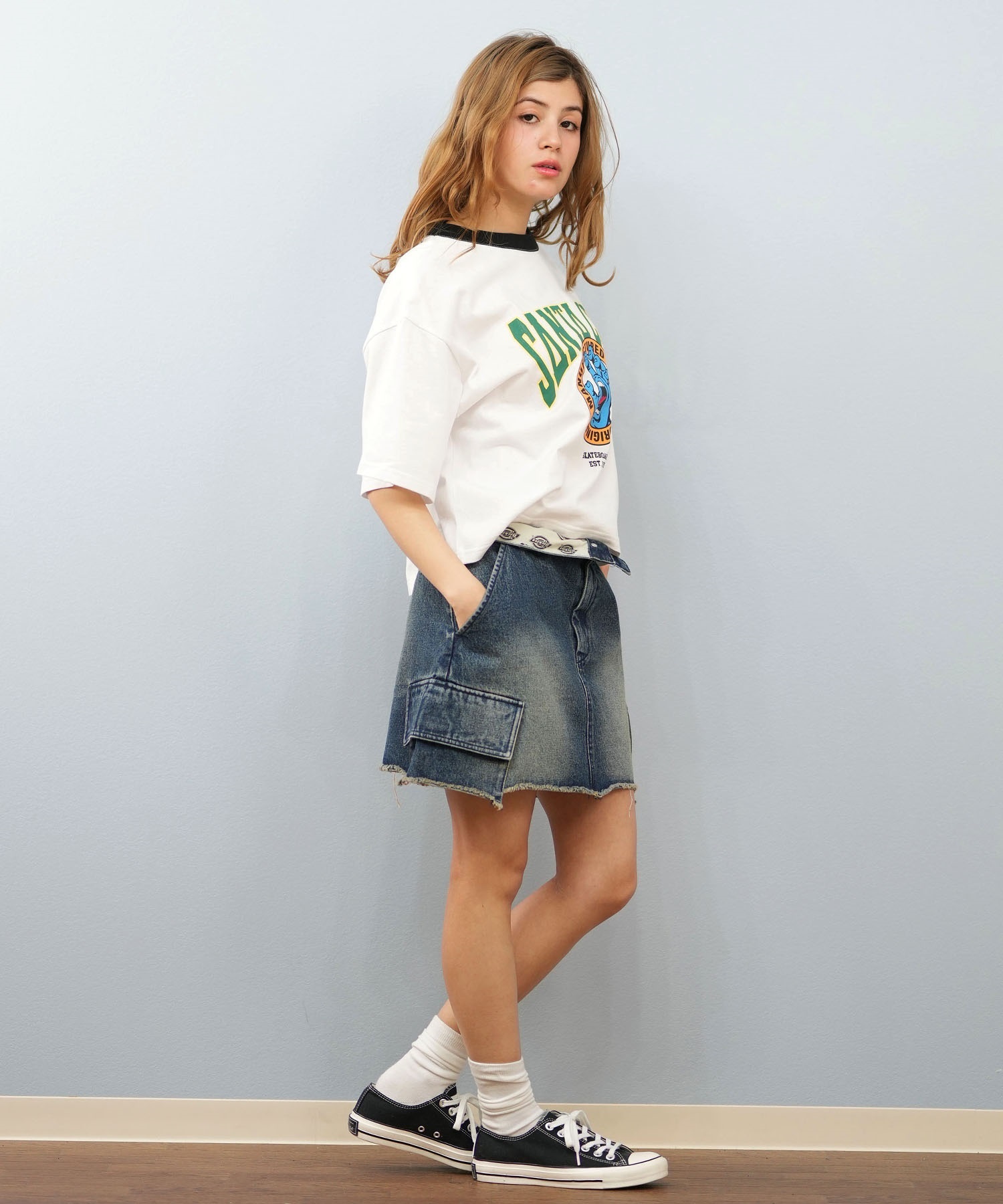 SANTACRUZ サンタクルーズ 半袖 Tシャツ レディース クロップド