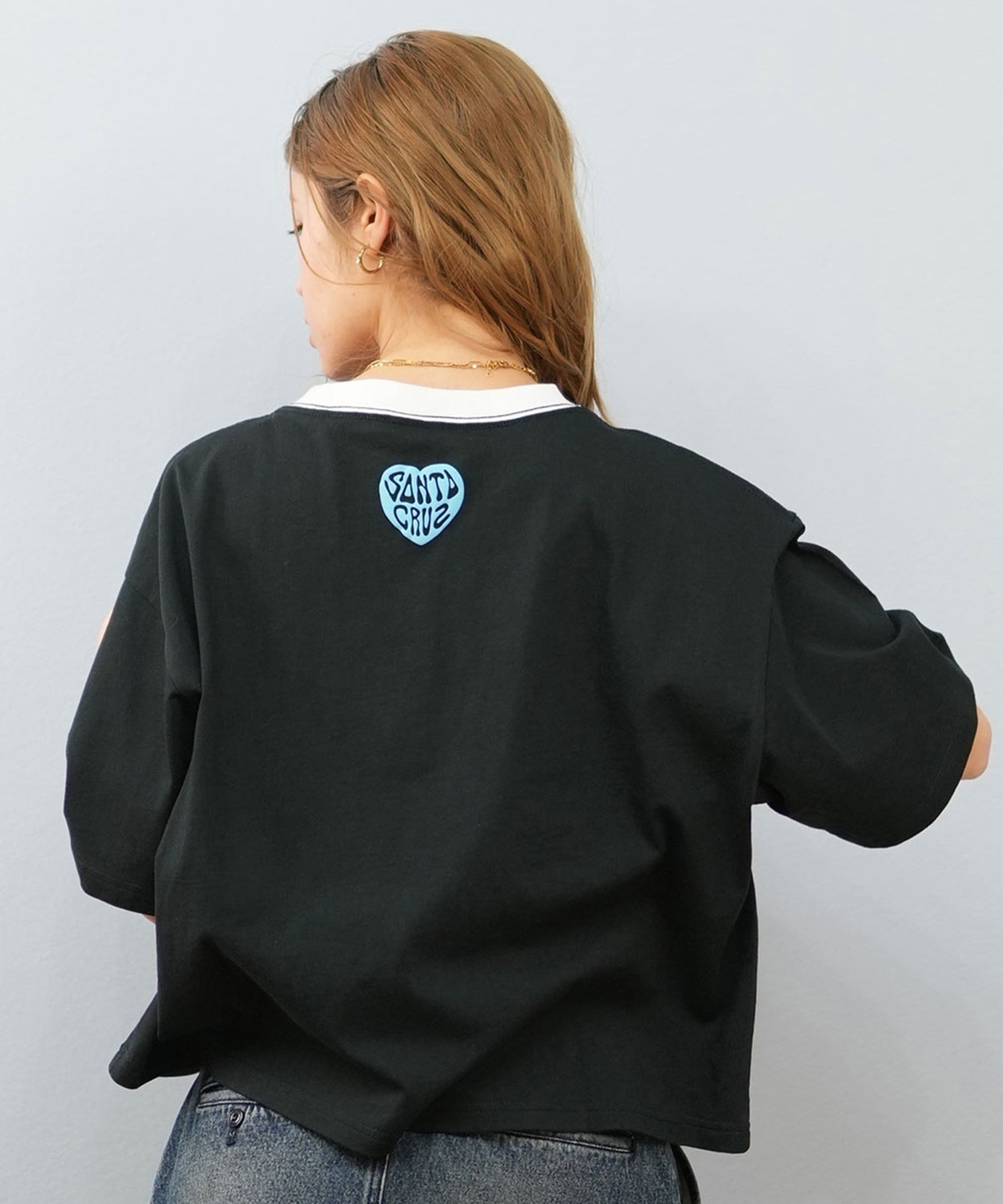 SANTACRUZ/サンタクルーズ SANTACRUZ サンタクルーズ クロップド丈 フロントプリントTシャツ HEART LAND HAND CROP SST 502252435(WHITE-M)