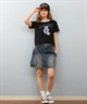 SANTACRUZ サンタクルーズ 半袖 Tシャツ レディース ミニT クロップド丈 ロゴ 502252437 ムラサキスポーツ限定(OFFBK-M)