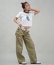 SANTACRUZ サンタクルーズ 半袖 Tシャツ レディース ミニT クロップド丈 ロゴ 502252437 ムラサキスポーツ限定(OFFBK-M)