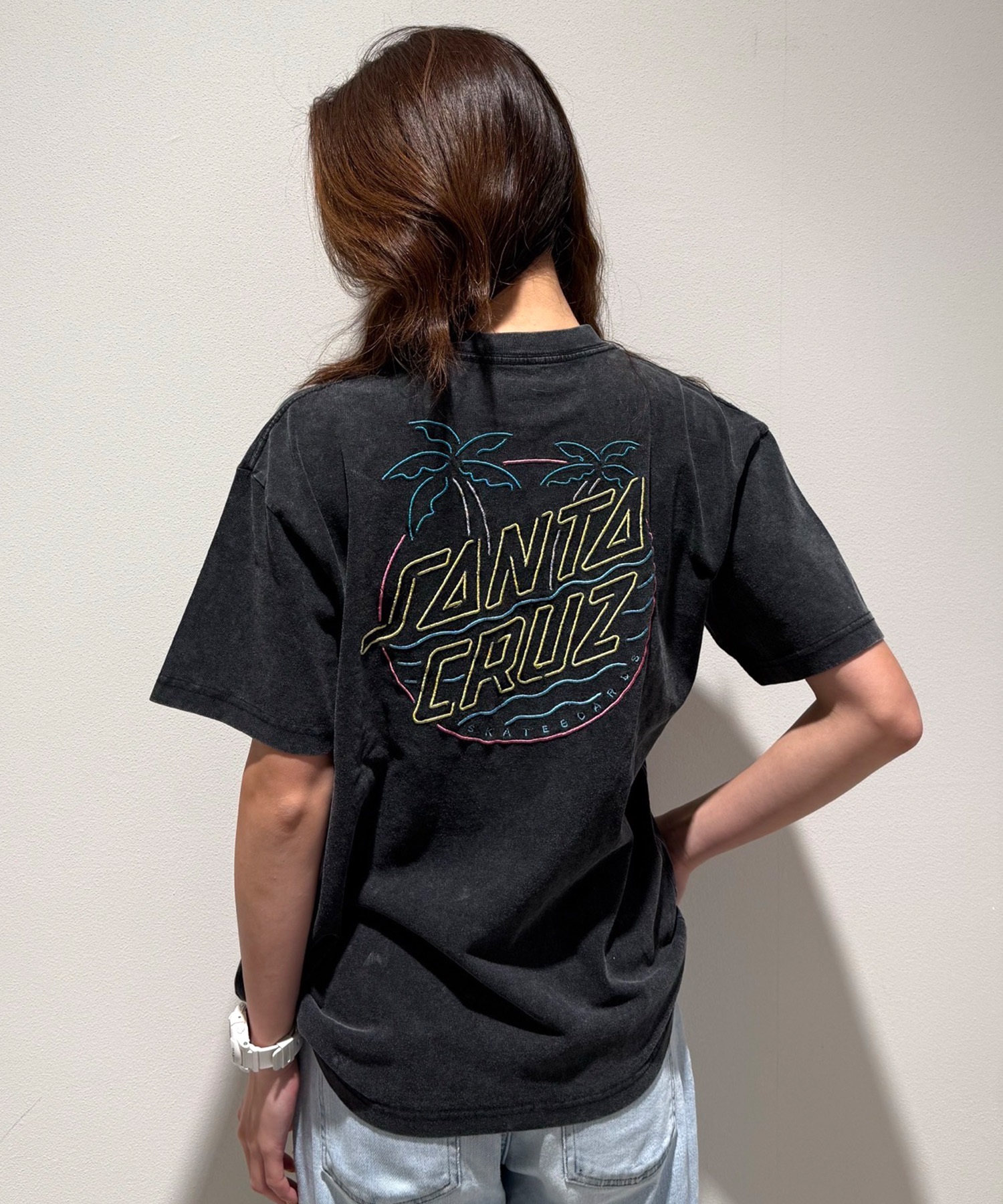 SANTA CRUZ Tシャツ サンタクルーズ　サイズL ヴィンテージ SANTACRUZ サンタクルーズ ロンT フロントプリント ヴィンテージ