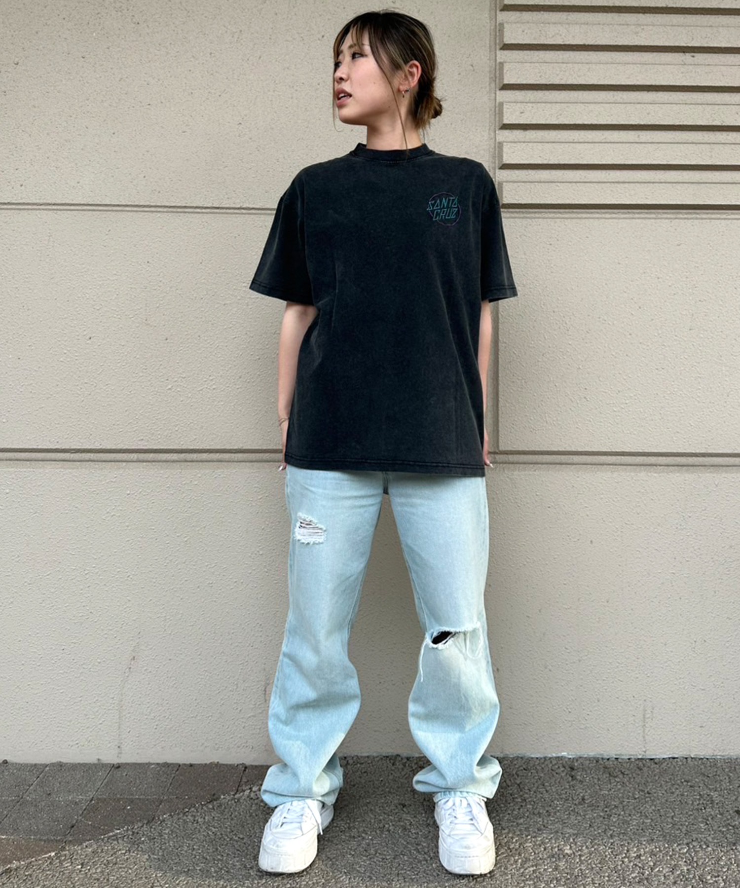 SANTA CRUZ サンタクルーズ 半袖 Tシャツ レディース バックプリント オーバーサイズ 古着風 502253437 ムラサキスポーツ限定 SANTA CRUZ サンタクルーズ 半袖 Tシャツ レディース バック