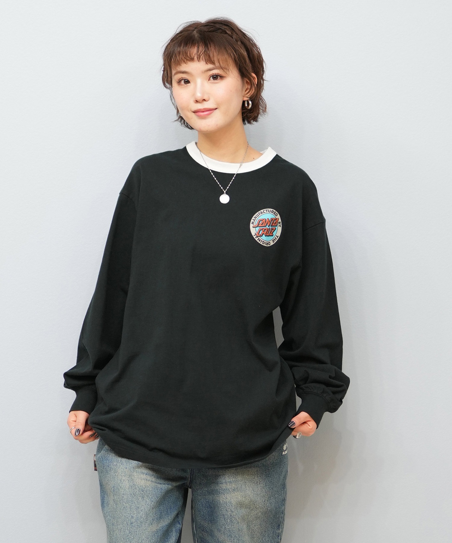 SANTACRUZ サンタクルーズ 長袖 Tシャツ レディース ロンT リンガー