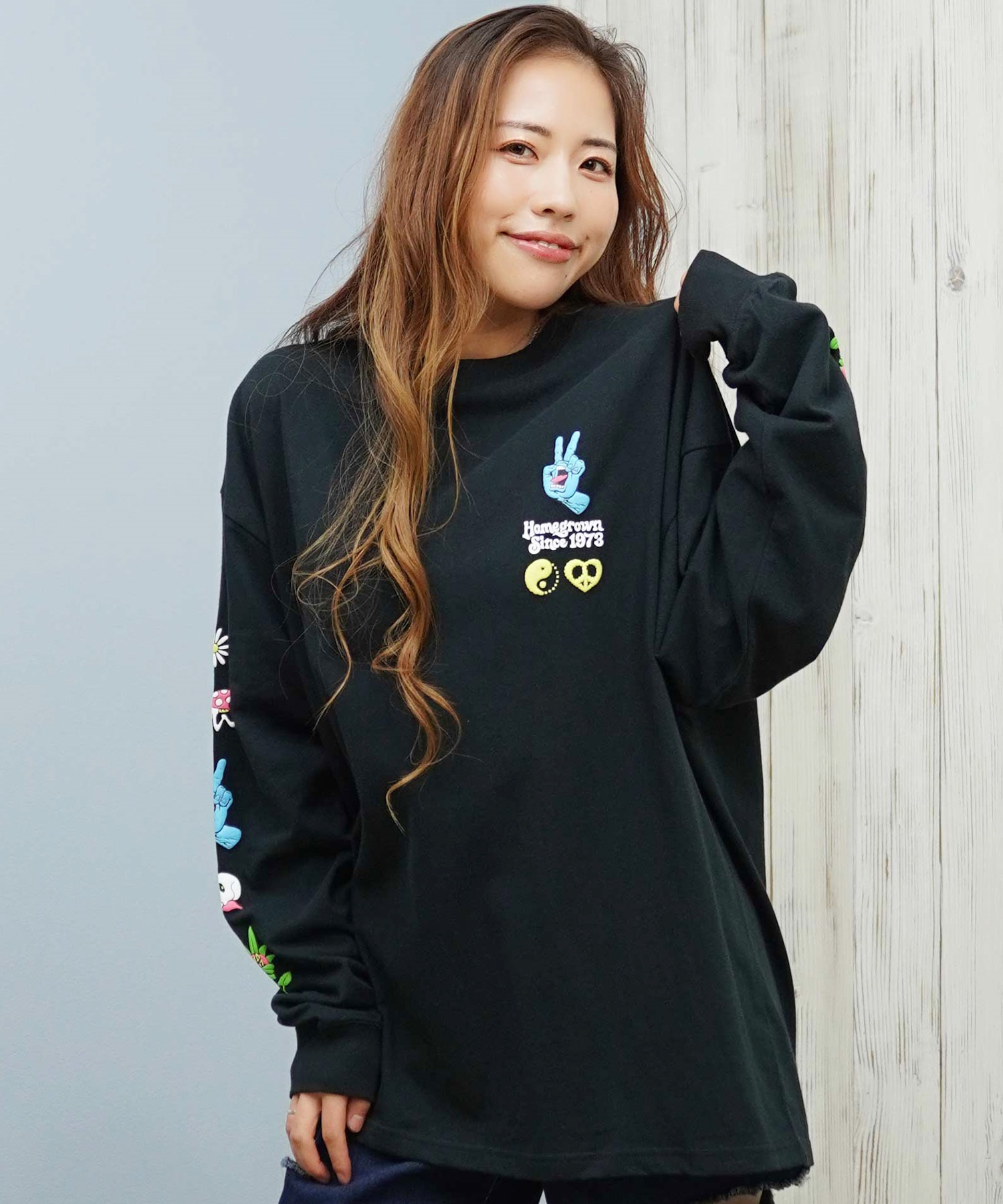 SANTACRUZ サンタクルーズ 長袖 Tシャツ ロンT レディース バック