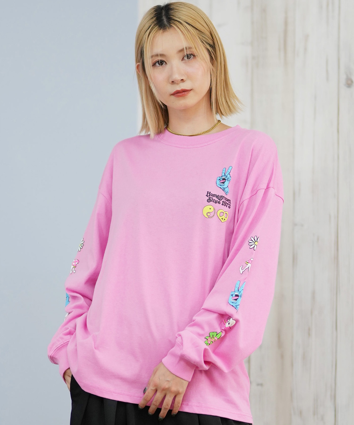 SANTACRUZ サンタクルーズ 長袖 Tシャツ ロンT レディース バック