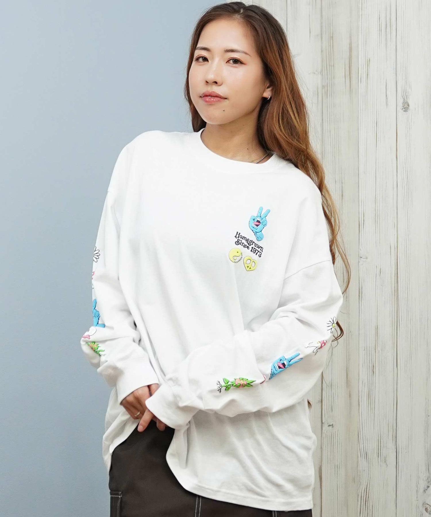 SANTACRUZ サンタクルーズ 長袖 Tシャツ ロンT レディース バック