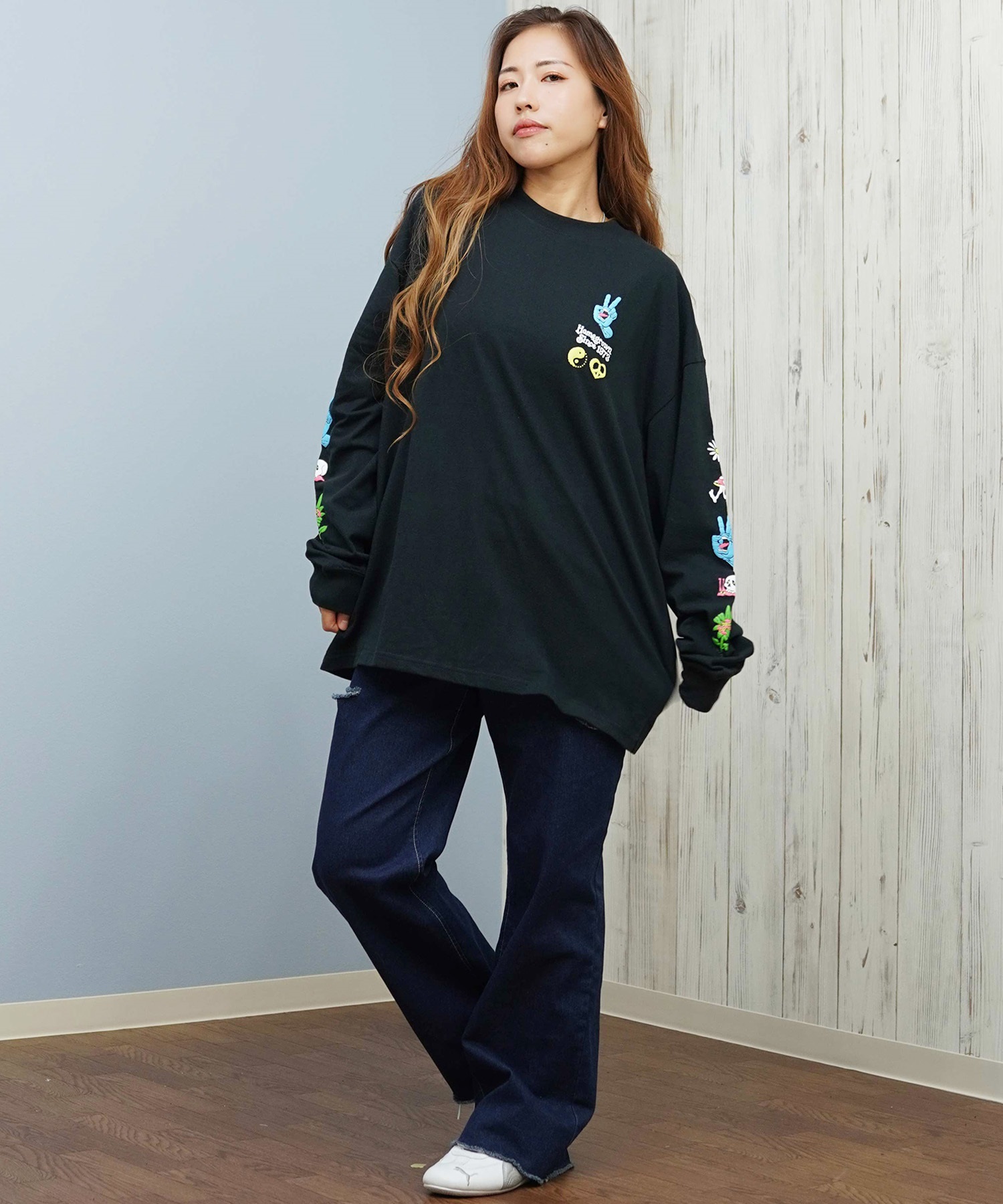 SANTACRUZ サンタクルーズ 長袖 Tシャツ ロンT レディース バック