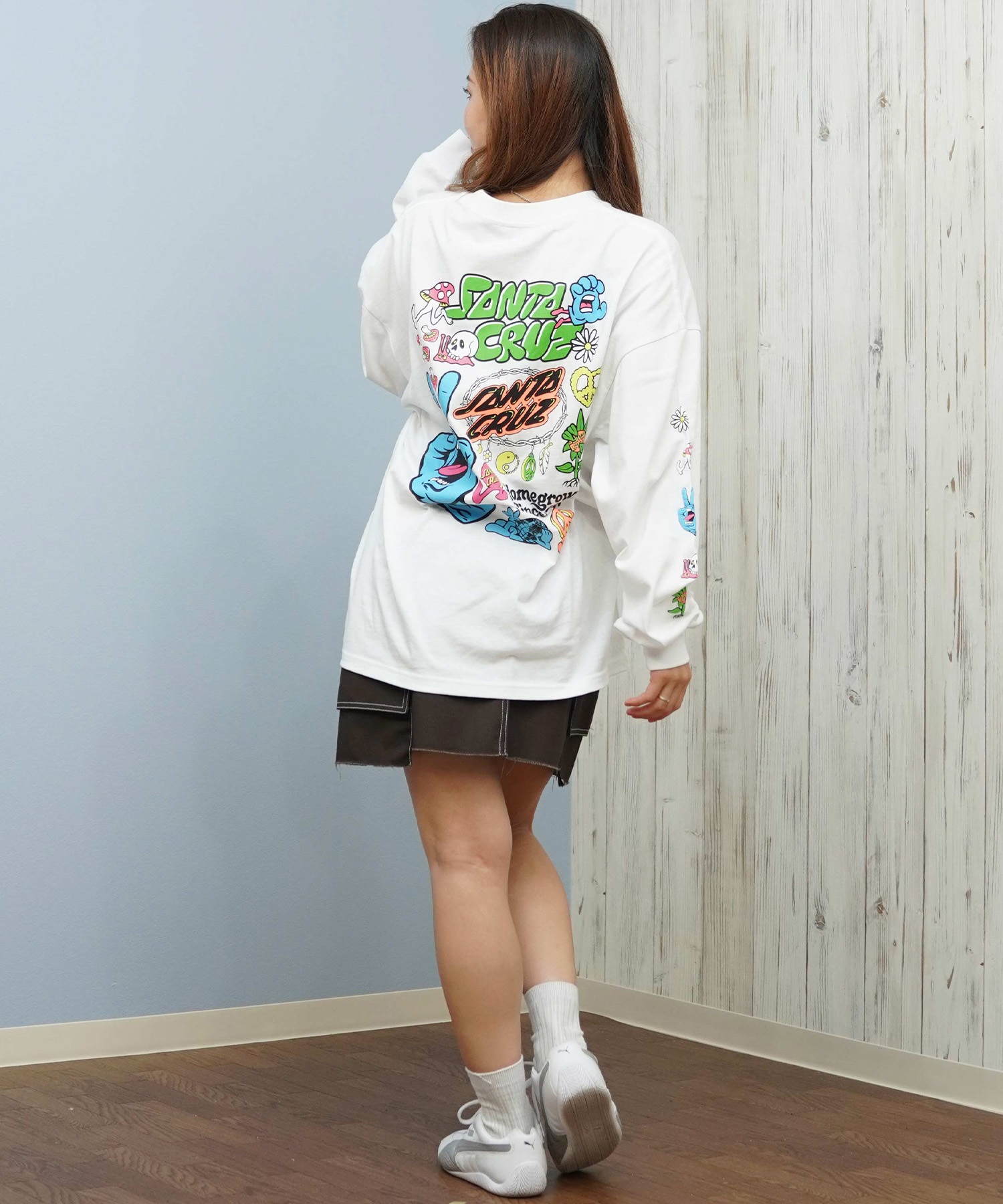 SANTACRUZ サンタクルーズ 長袖 Tシャツ ロンT レディース バック