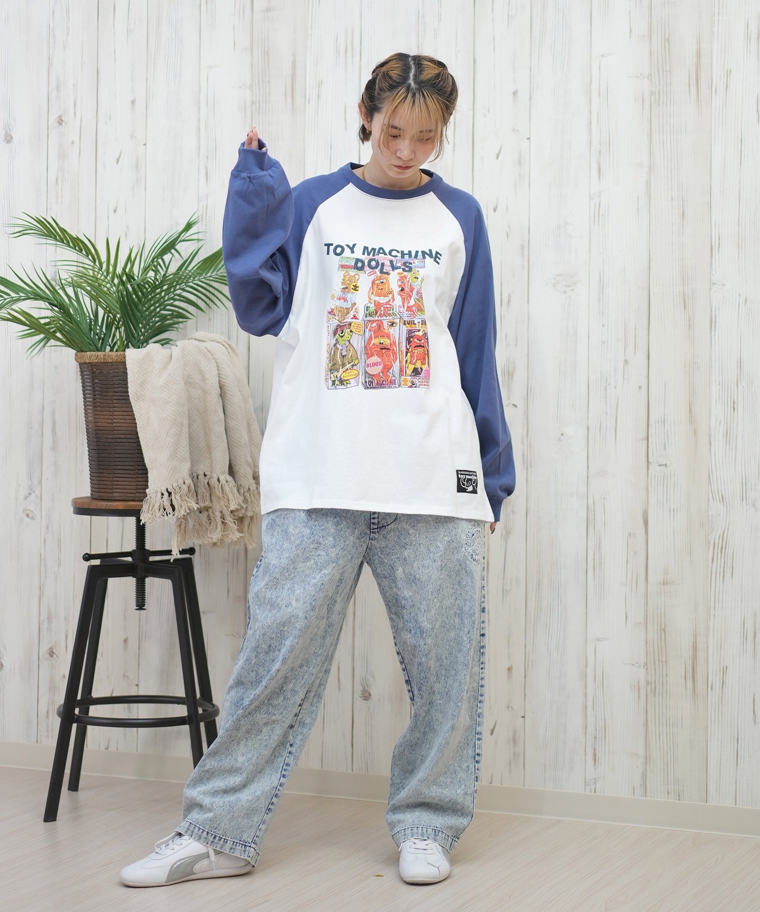SANTACRUZ サンタクルーズ ロングパンツ レディース デニム イージーパンツ 502251531 ムラサキスポーツ限定(BKDSW-M)