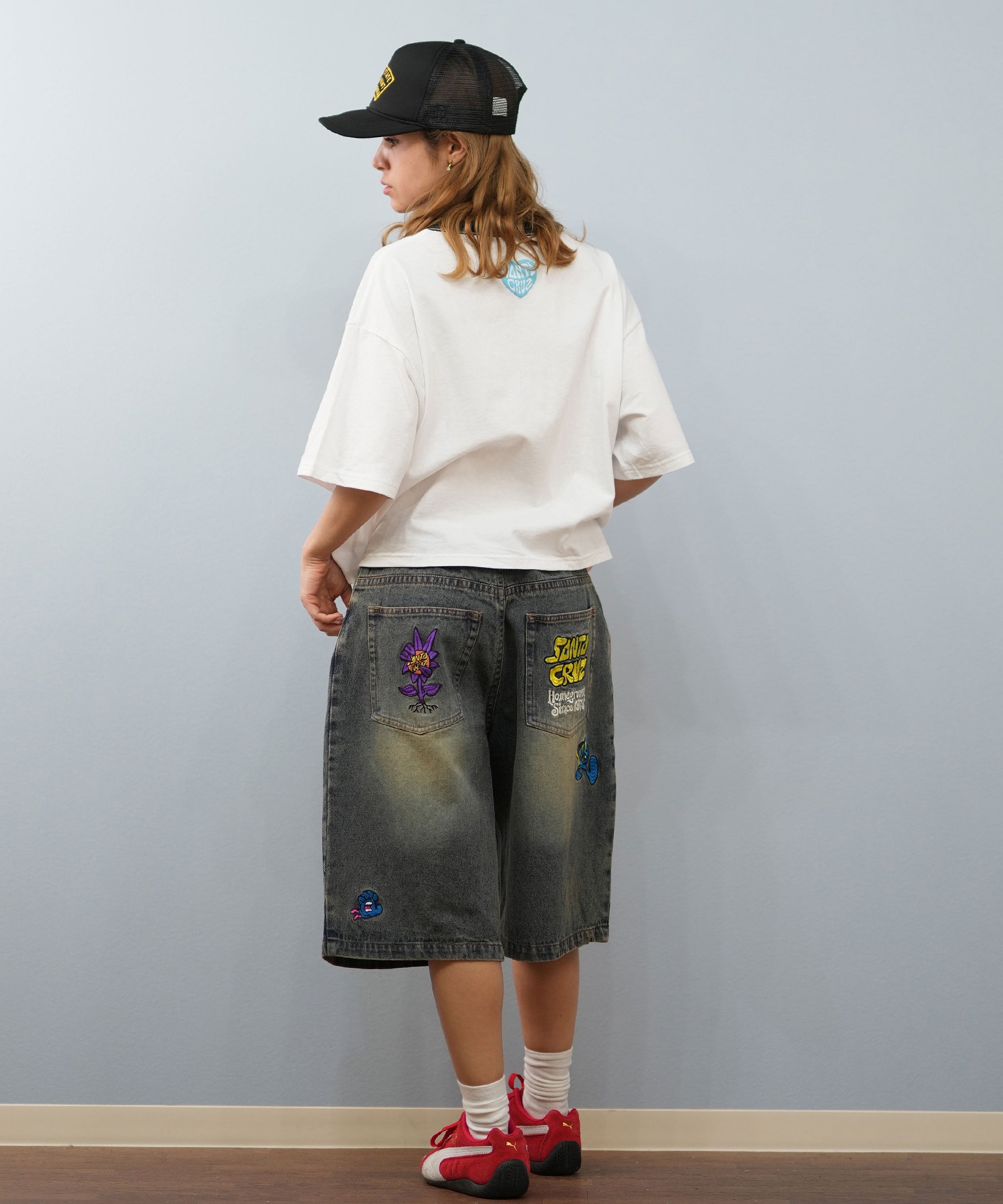 SANTACRUZ サンタクルーズ ショートパンツ レディース ユニセックス ハーフパンツ  502252531 ムラサキスポーツ限定(BIOWS-M)