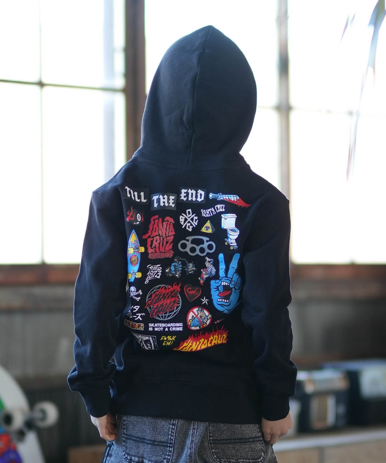 SANTACRUZ サンタクルーズ プルオーバー パーカー キッズ ジュニア