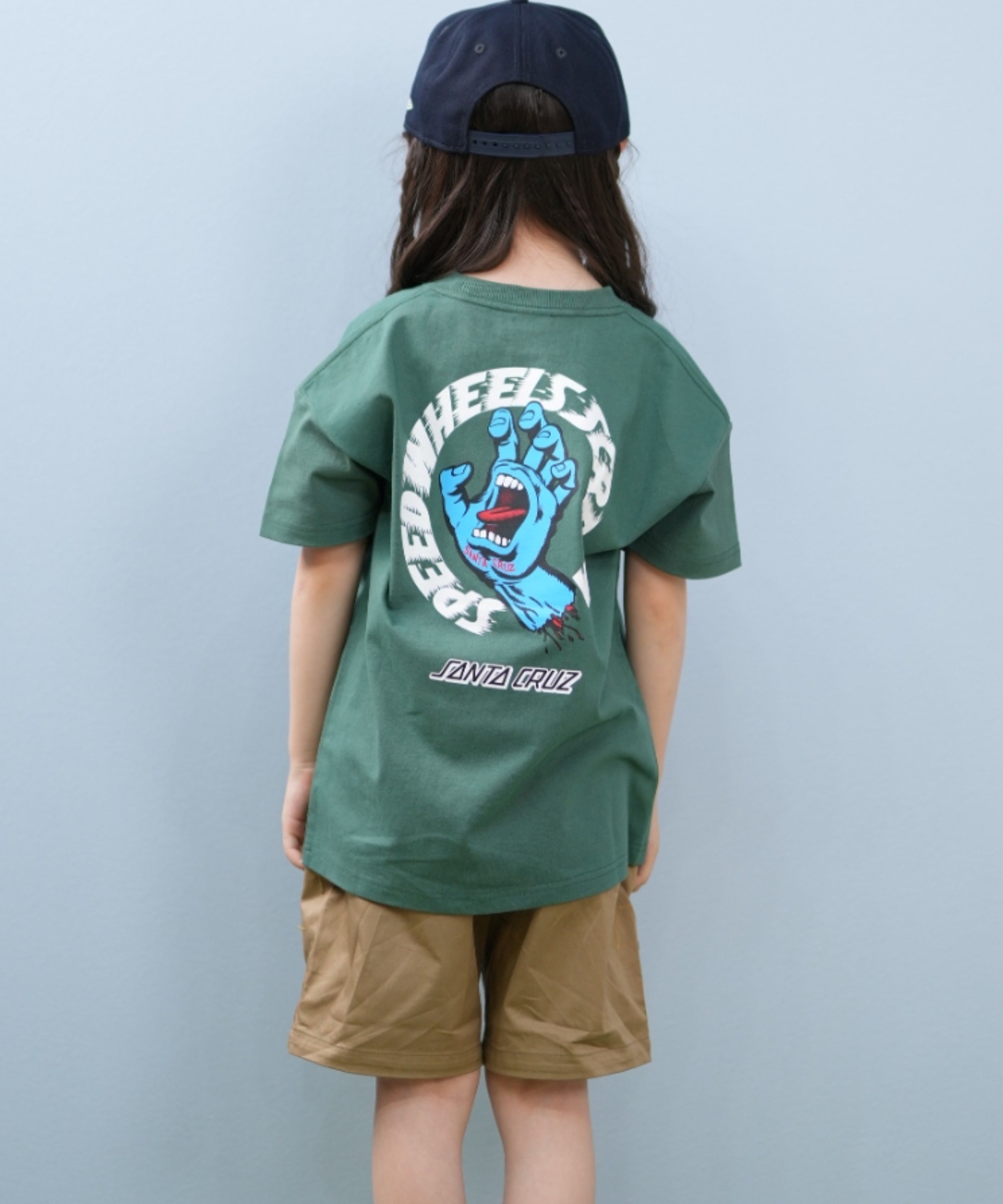【特別送料無料！】 SANTACRUZ サンタクルーズ 半袖 Tシャツ キッズ 子供 バック スノーボード
