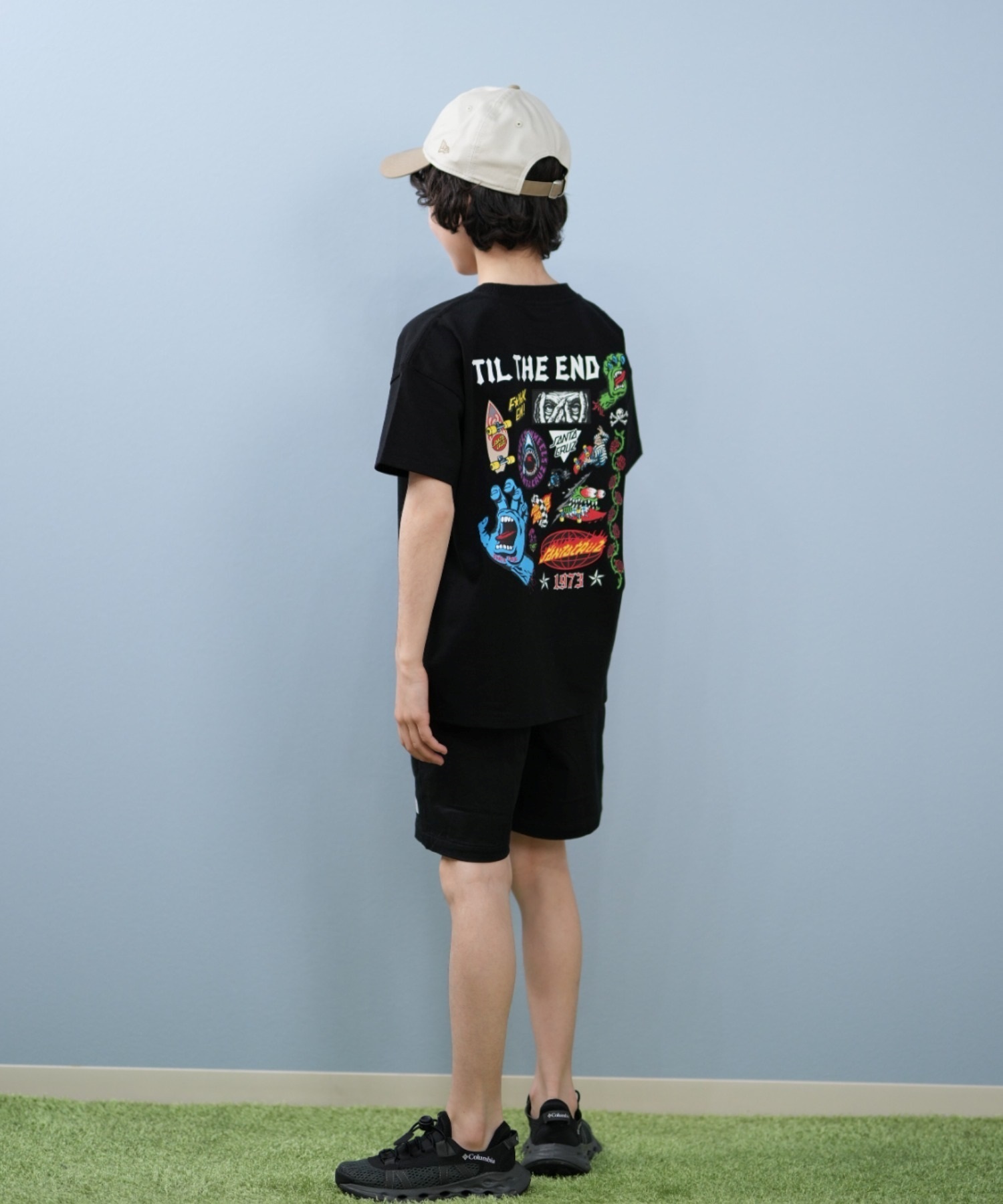 Santa Cruz サンタクルーズ 両面プリント 半袖Tシャツ SANTACRUZ サンタクルーズ 半袖 Tシャツ メンズ バックプリント