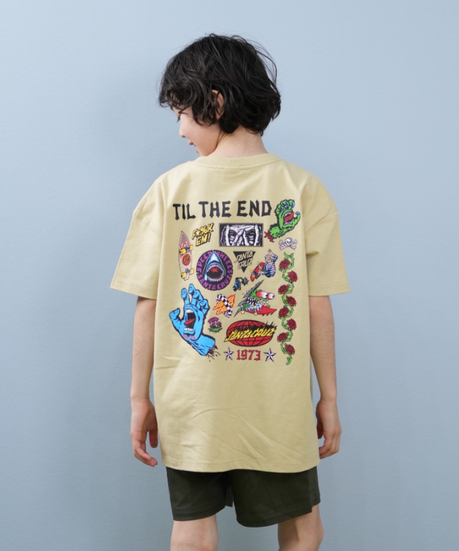 熱販売 SANTACRUZ サンタクルーズ 半袖 Tシャツ キッズ 子供 バック トップス