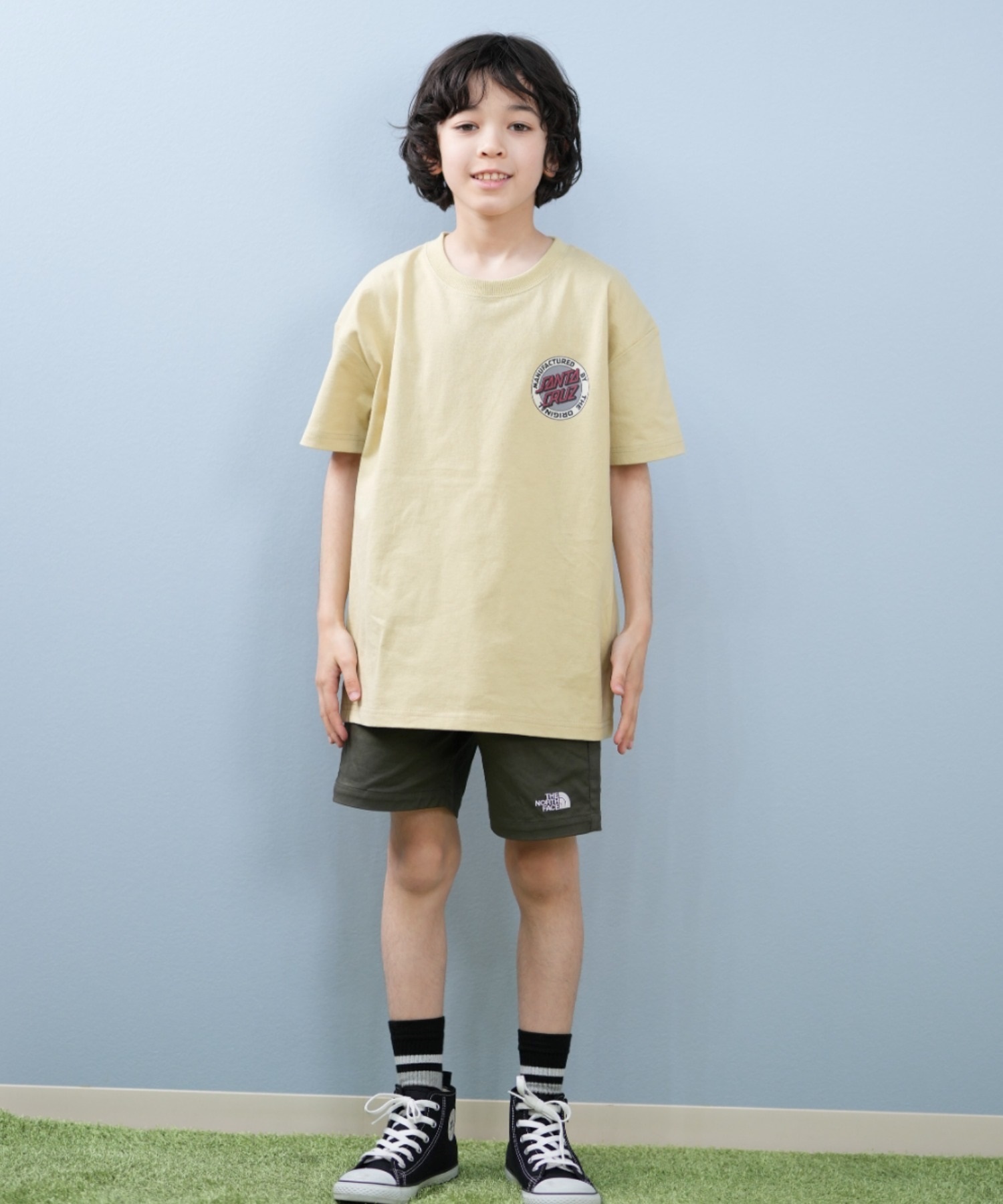 Santa Cruz サンタクルーズ 両面プリント 半袖Tシャツ SANTACRUZ サンタクルーズ 半袖 Tシャツ キッズ 子供 バック