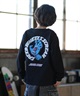 SANTA CRUZ サンタクルーズ 長袖 Tシャツ ロンT キッズ ジュニア Scream Strip L S T 25A603-42(BK-130cm)