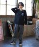 SANTA CRUZ サンタクルーズ 長袖 Tシャツ ロンT キッズ ジュニア Scream Strip L S T 25A603-42(BK-130cm)