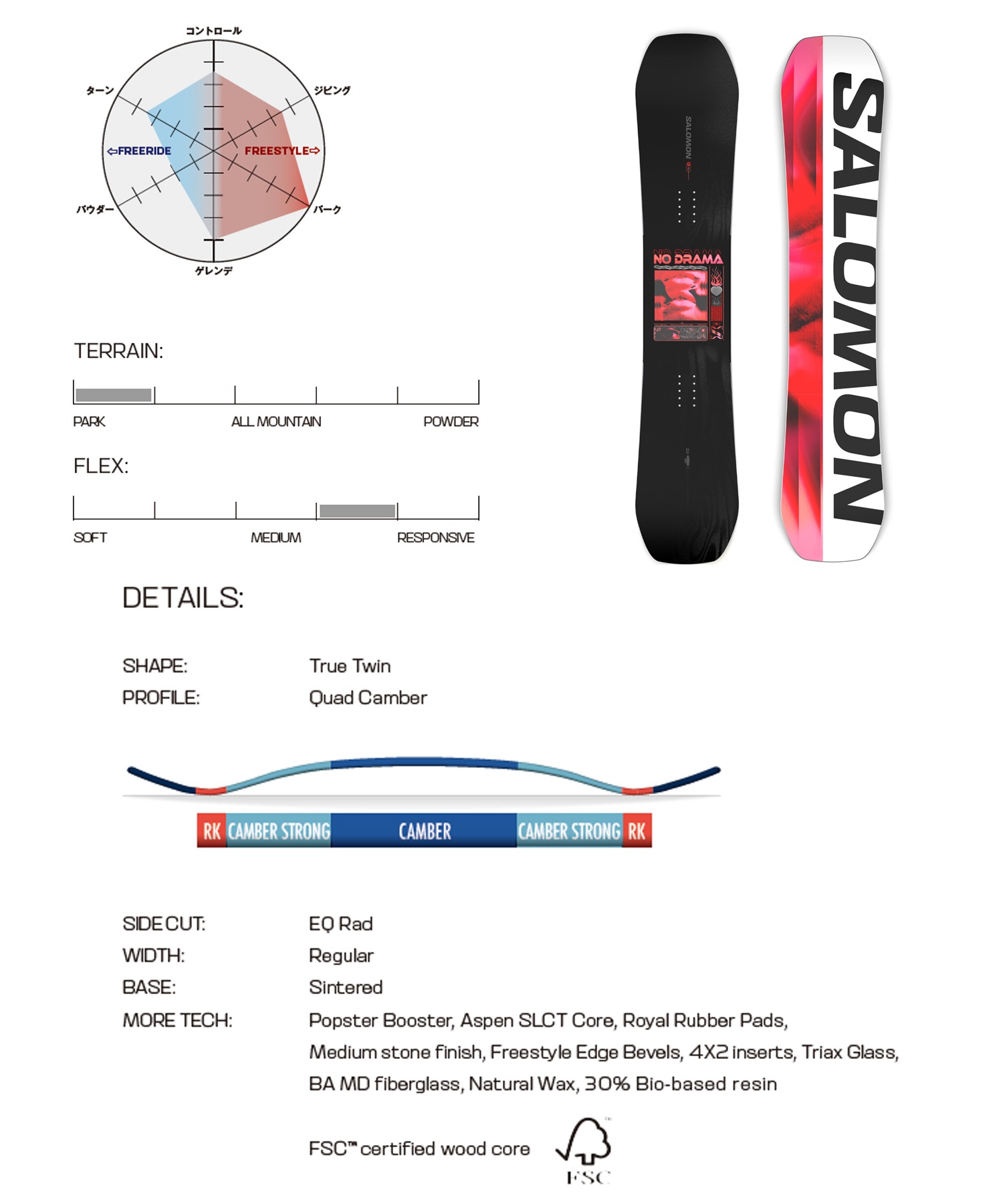 早期購入】 SALOMON サロモン スノーボード 板 レディース NO