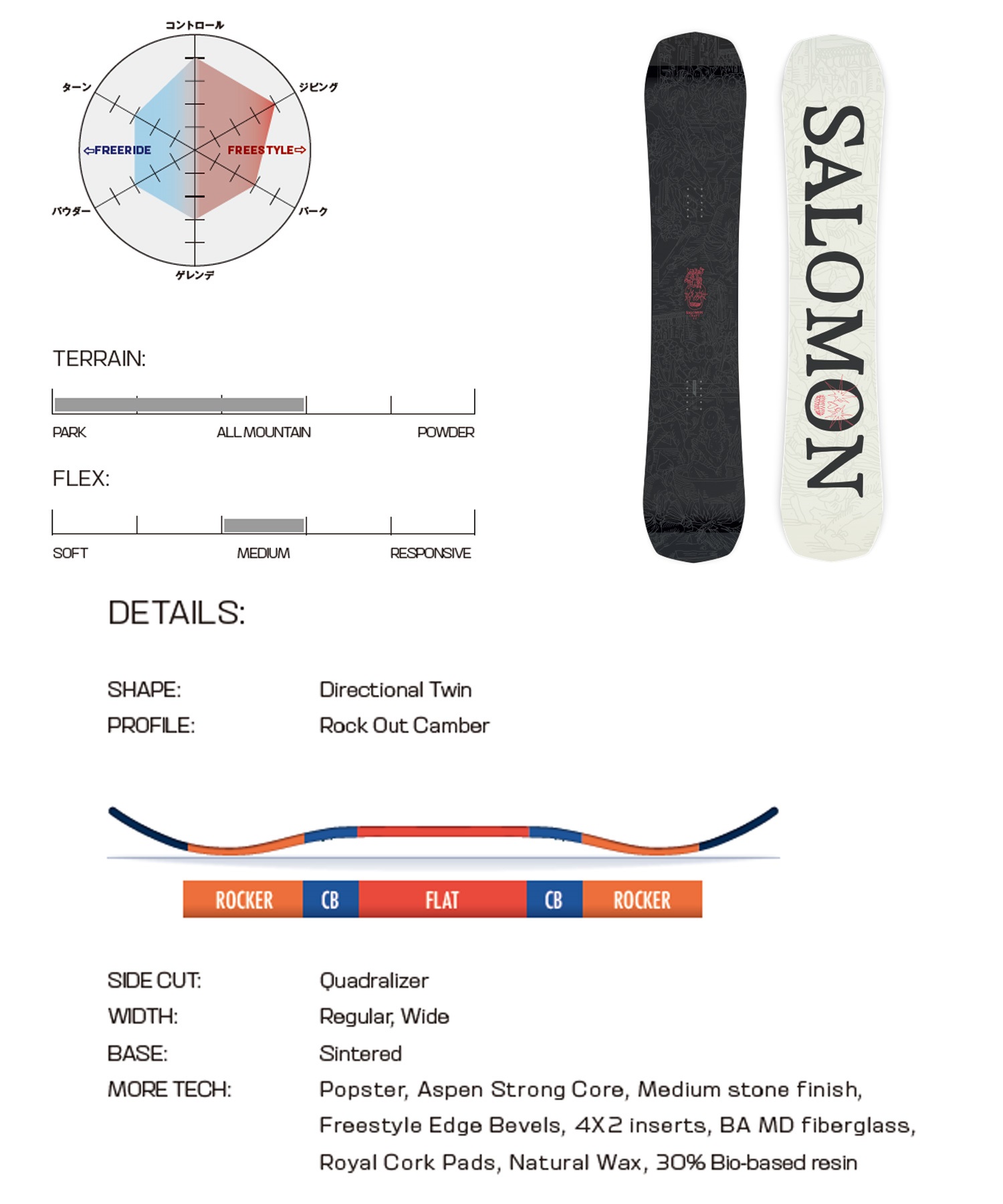 サロモン　スノーボード板 早期購入】 SALOMON サロモン スノーボード 板 メンズ CRAFT
