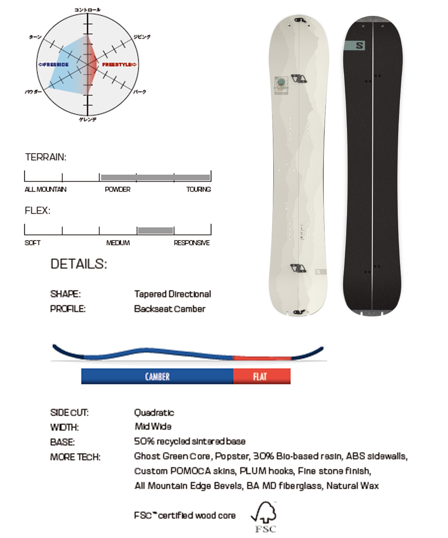 スノーボード 板 サロモン SALOMON BELLEVUE ベルビュー レディース 24-25 日本正規品