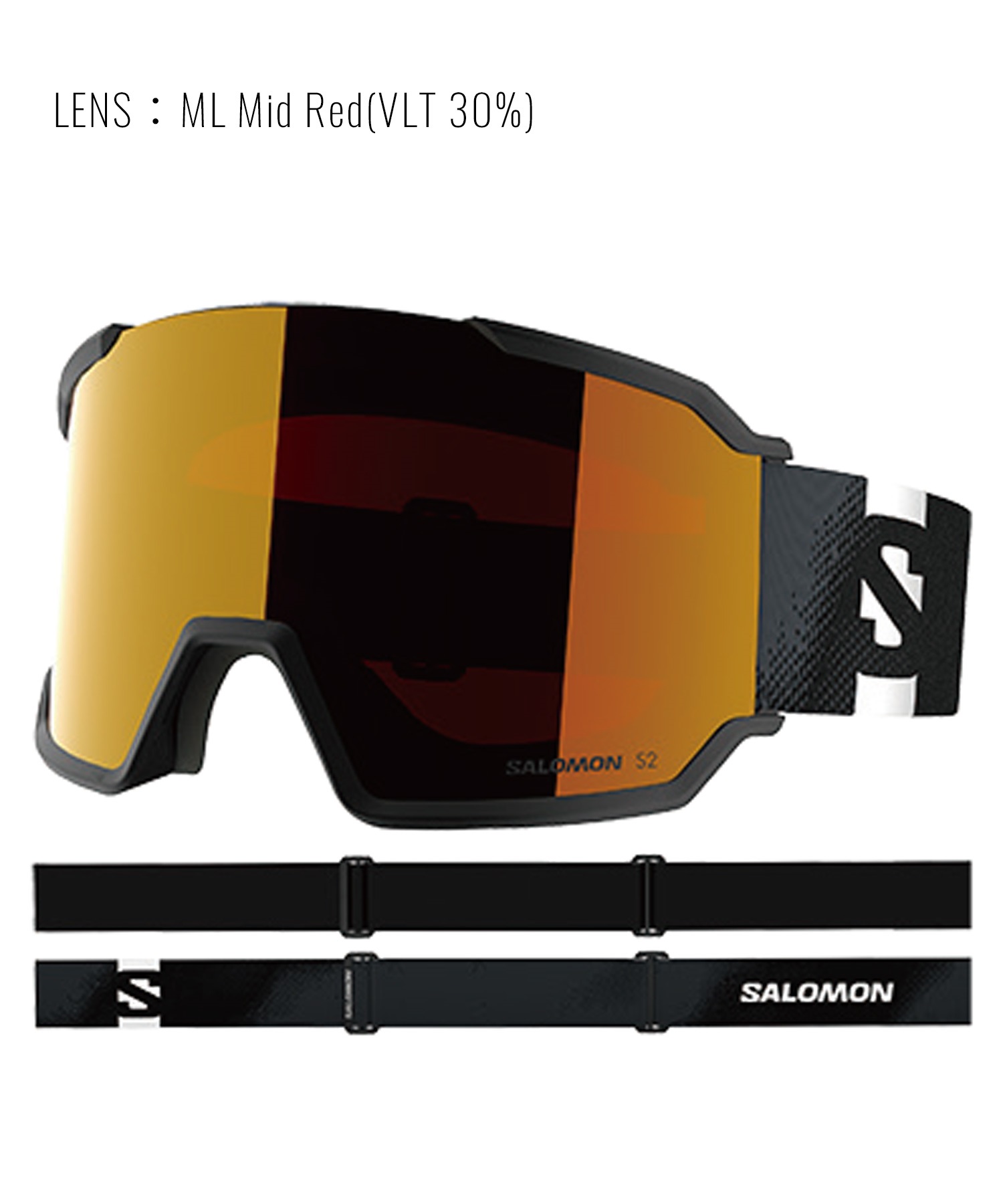 SALOMON サロモン S VIEW 3 ML 平面レンズ スノーボード ゴーグル ユニ