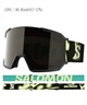 SALOMON サロモン S VIEW 3 ML 平面レンズ スノーボード ゴーグル ユニセックス ムラサキスポーツ 25-26モデル MM G24 【2526】(BK/RED-ONE)