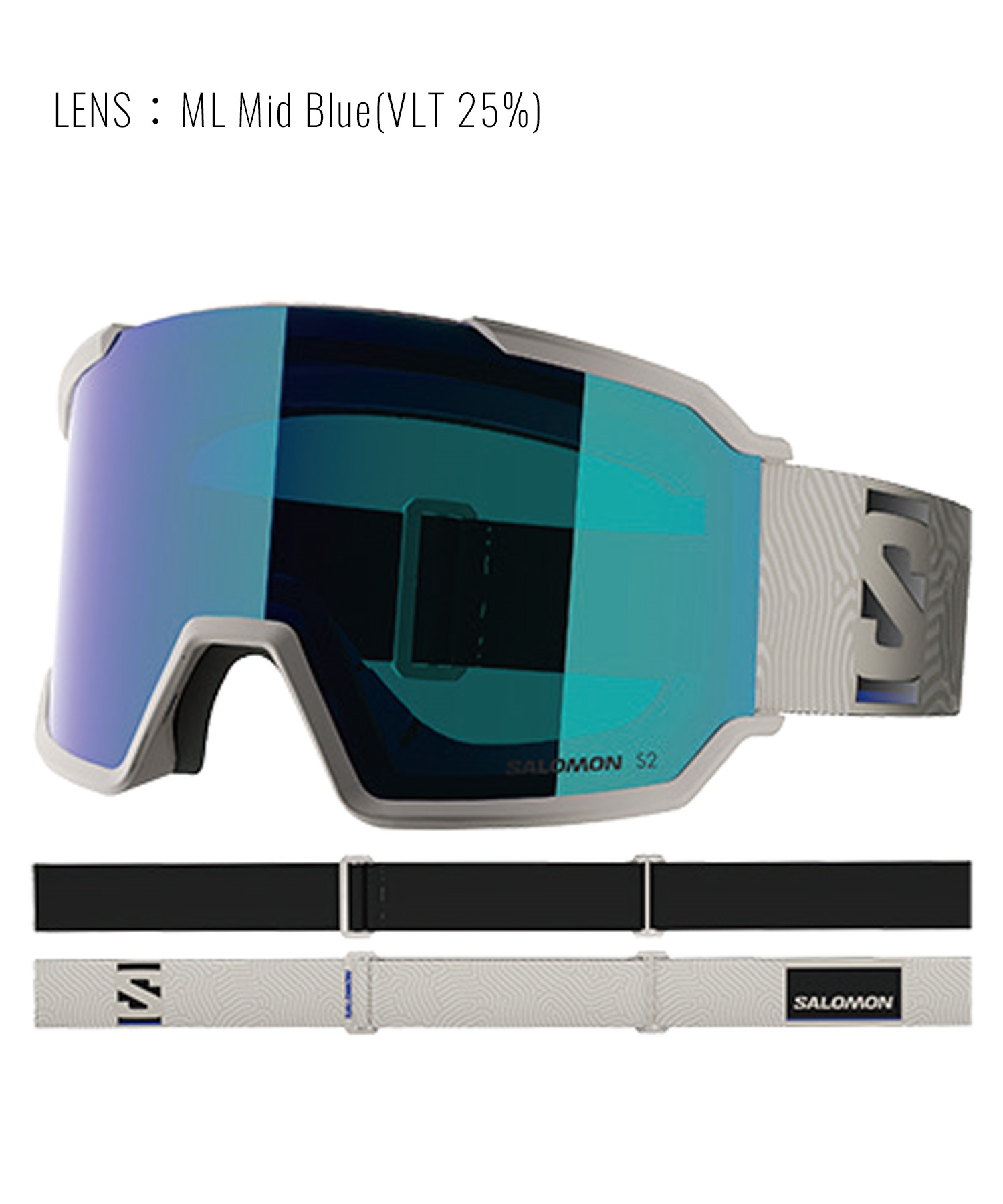 SALOMON サロモン S VIEW 3 ML 平面レンズ スノーボード ゴーグル ユニ