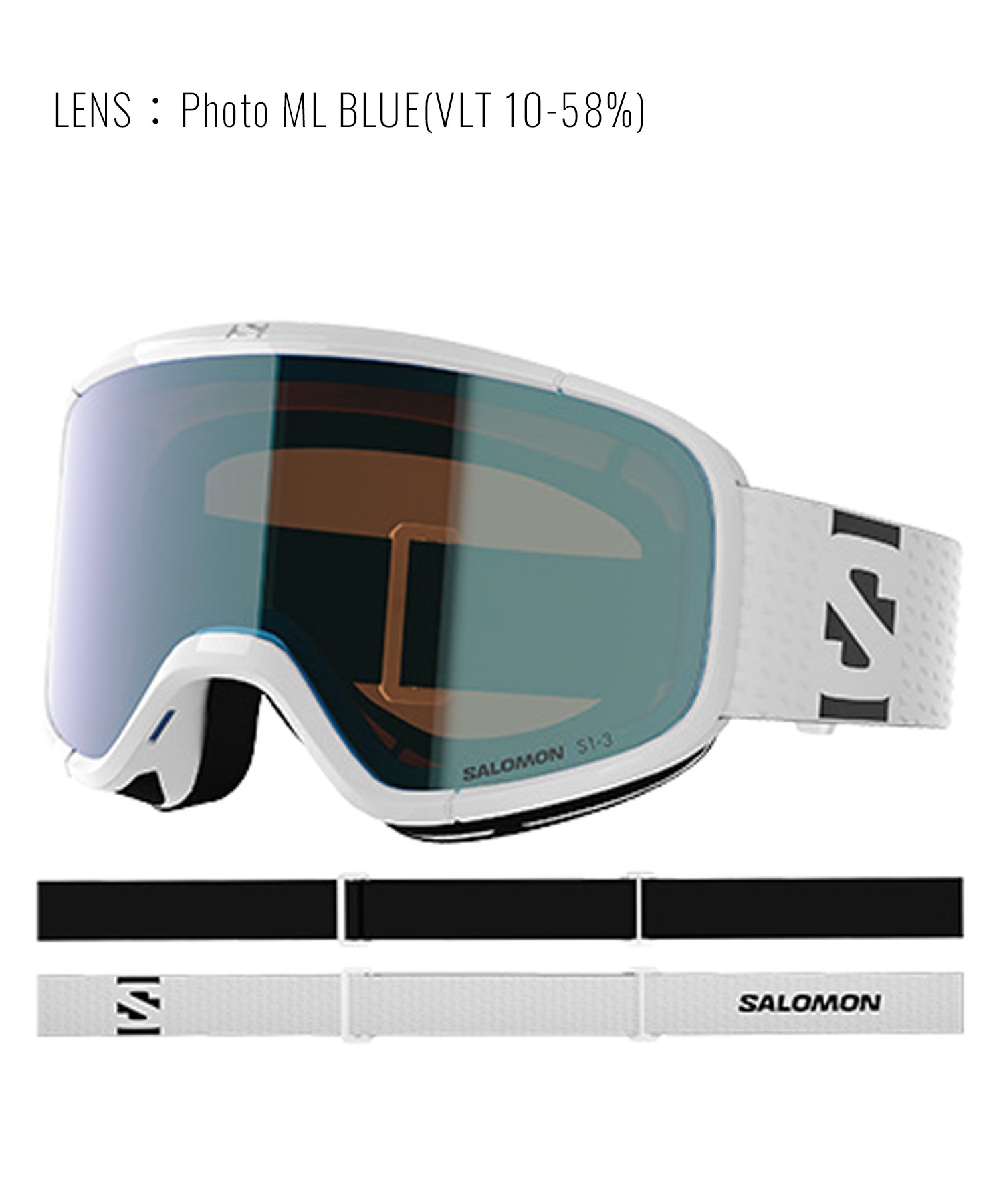 SALOMON サロモン AKSIUM 2.0 PHOTO 平面レンズ スノーボード ゴーグル ユニセックス ムラサキスポーツ 25-26モデル MM G24 【2526】(OLIVE-ONE)