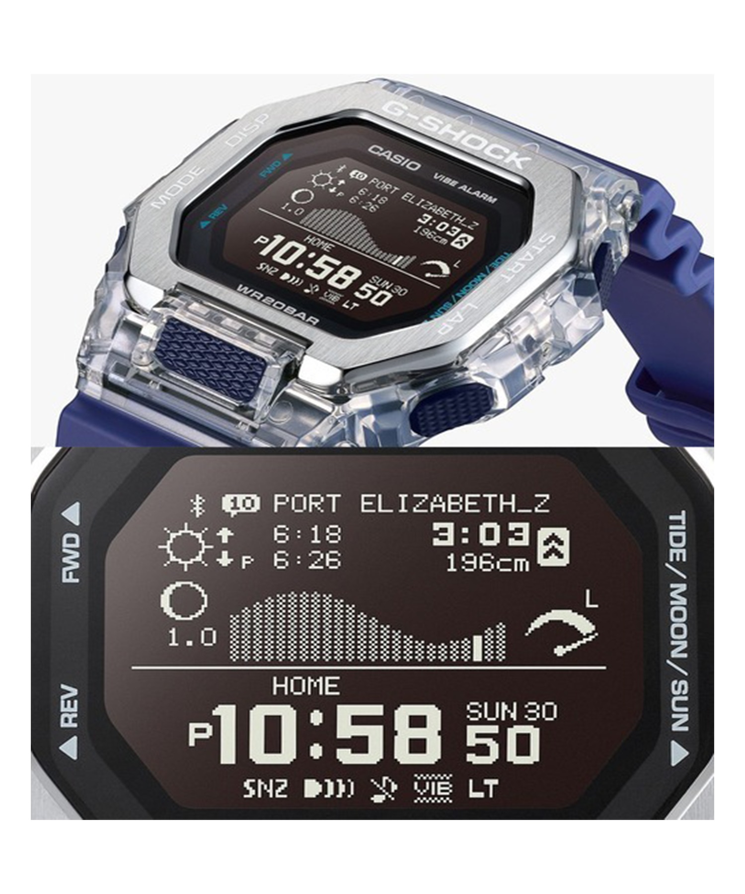 G-SHOCK ジーショック 腕時計 G-LIDE GBX-100S-2JF 時計｜ムラサキ