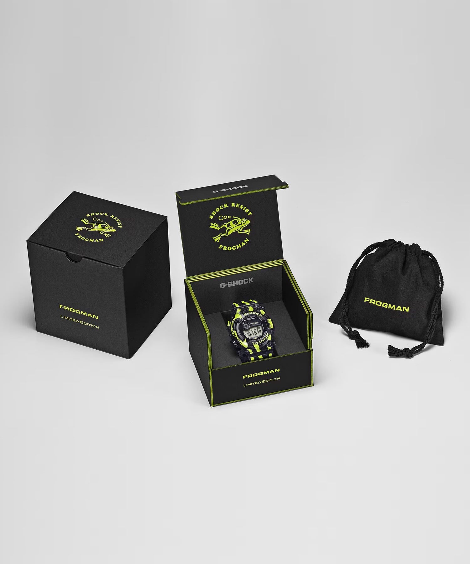 G-SHOCK ジーショック 腕時計 ソーラー FROGMAN フロッグマン GW-8200TPF-1JR(BK/GR-ONE)