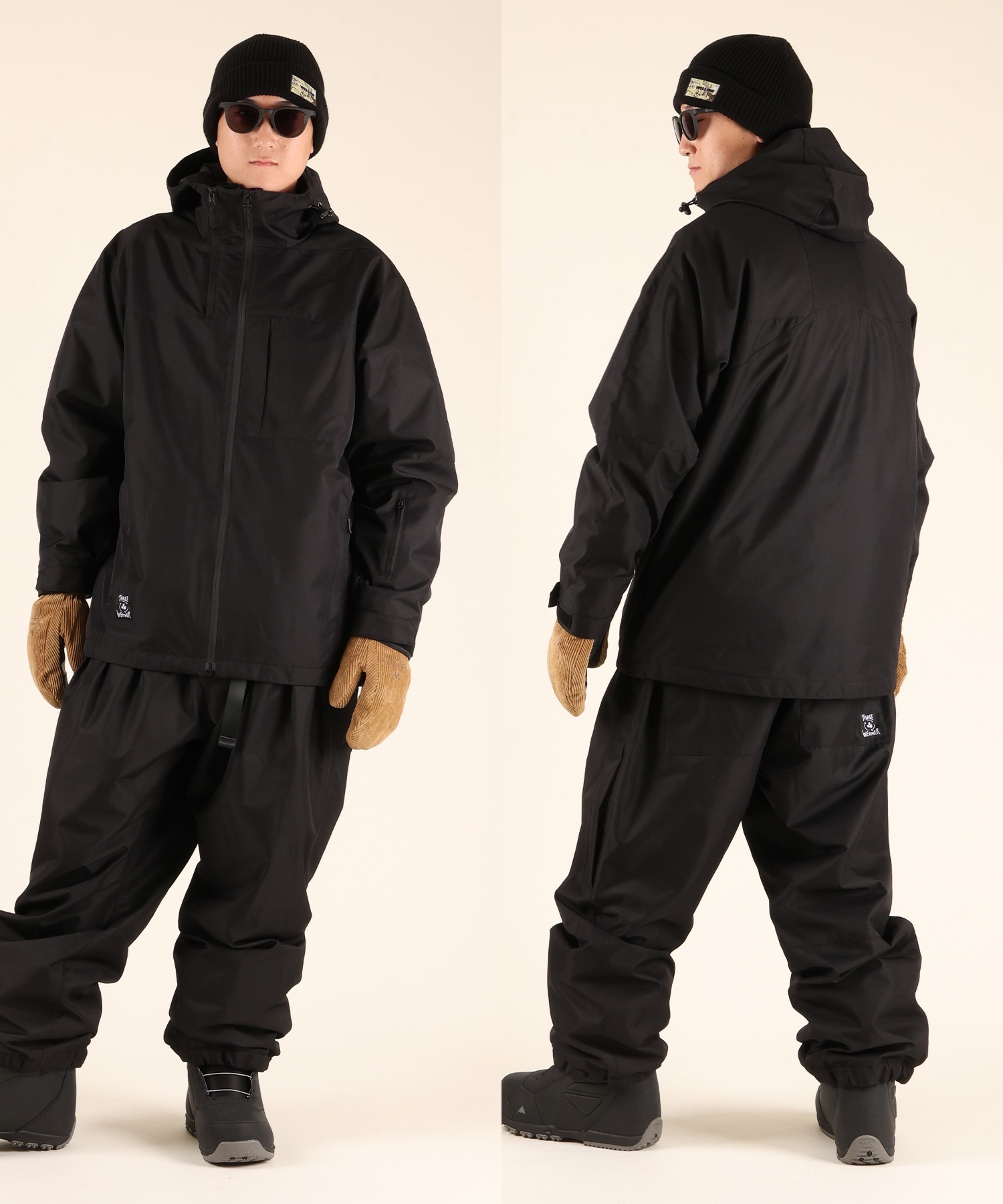 THREEWEATHER スリーウェザー TW-015J スノーボード ウェア ジャケット ユニセックス ムラサキスポーツ 25-26モデル MM J12【2526】(BLK-S)