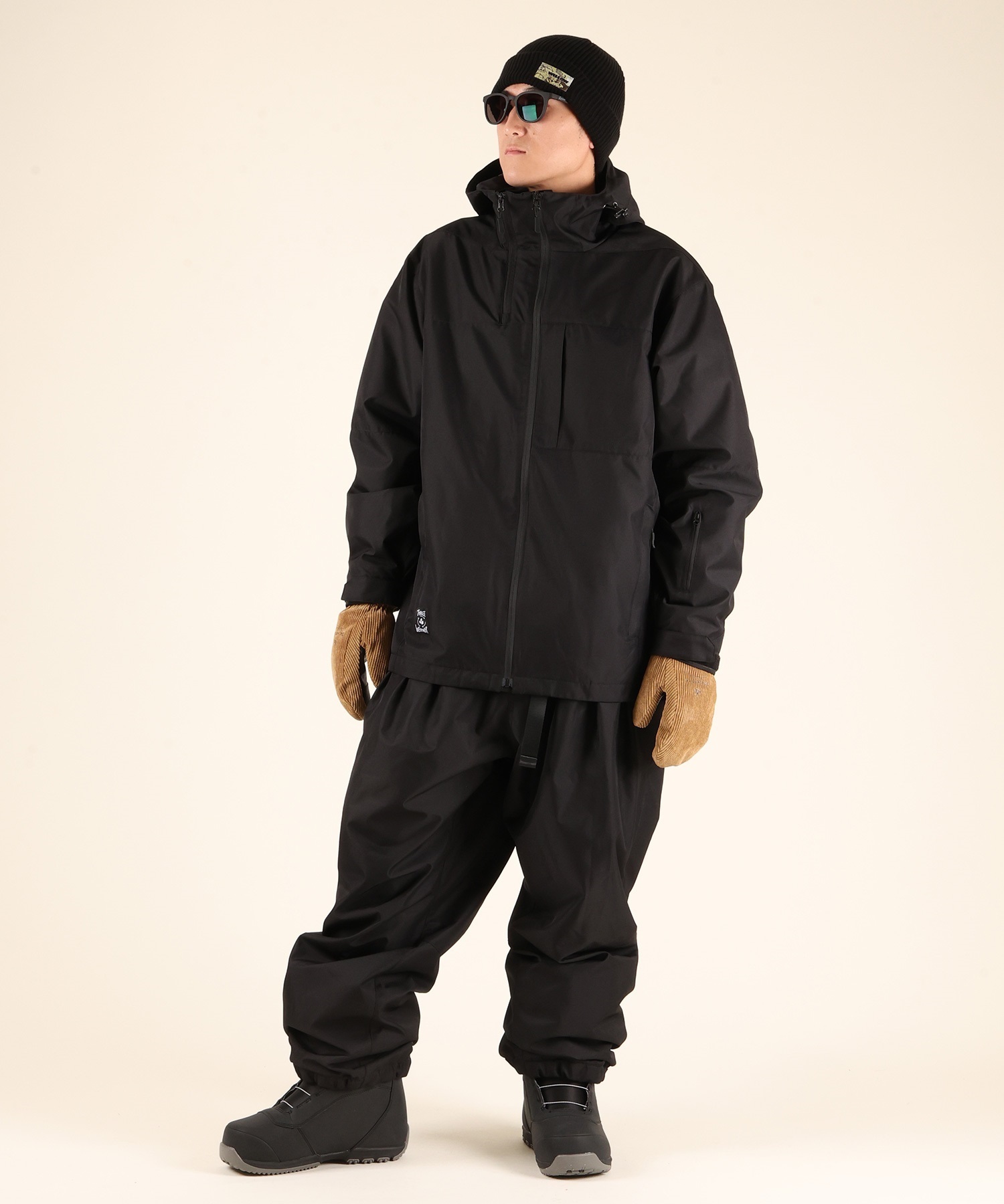 THREEWEATHER スリーウェザー TW-015J スノーボード ウェア ジャケット ユニセックス ムラサキスポーツ 25-26モデル MM J12【2526】(BLK-S)