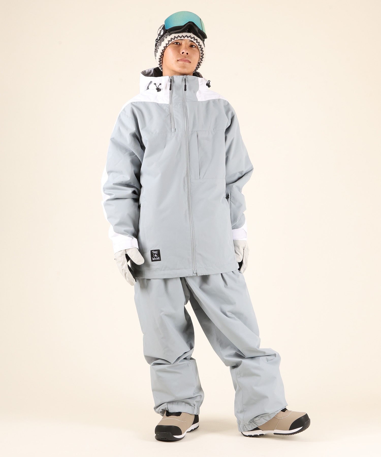 THREEWEATHER スリーウェザー TW-015J スノーボード ウェア ジャケット ユニセックス ムラサキスポーツ 25-26モデル MM J12【2526】(BLK-S)