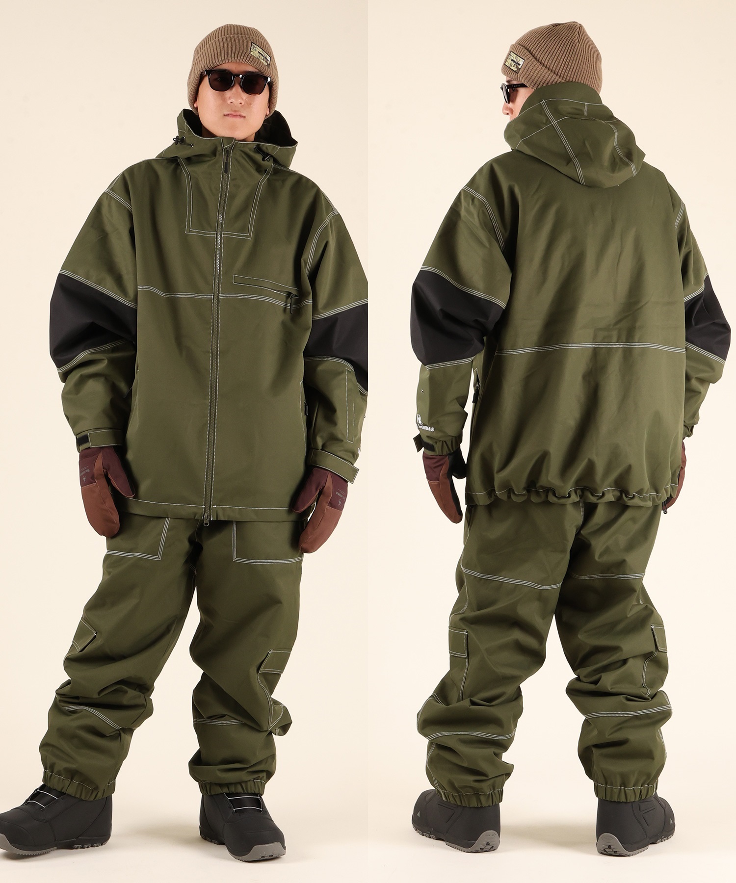 THREEWEATHER スリーウェザー SNOW PANTS スノーボード ウェア パンツ ユニセックス ムラサキスポーツ 25-26モデル MM J12【2526】(BLK-XS)