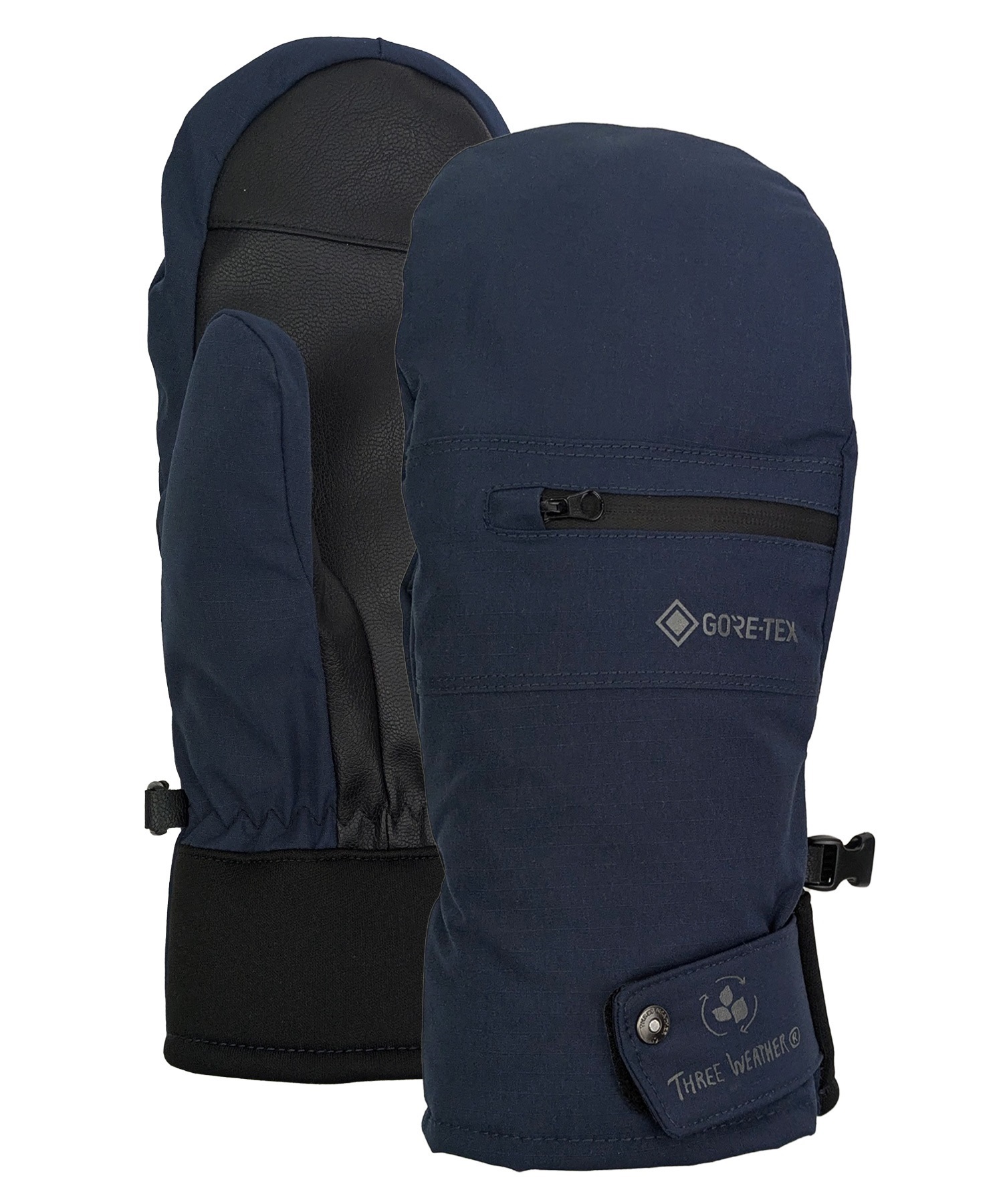 THREE WEATHER スリーウェザー GORE-TEX ACTIVE MITTON TWG-6522 スノーボード グローブ ユニセックス 25-26モデル 【2526】(BLK-XS)