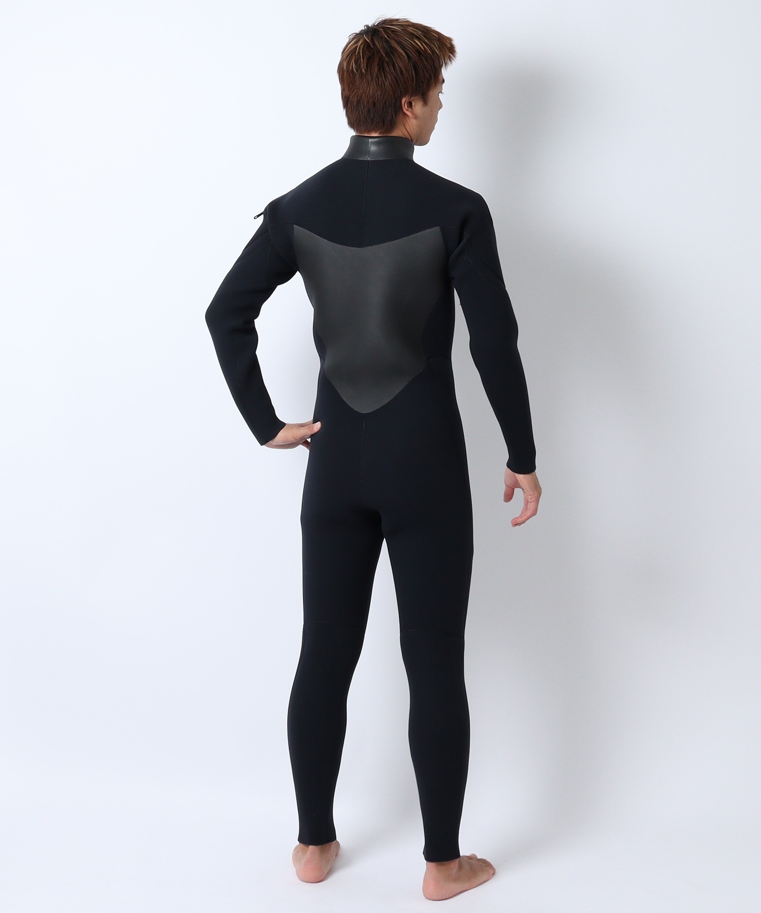 THREE WEATHER スリーウェザー LCZ NKK PRSDRY 5X3mm メンズ ウェットスーツ セミドライ フルスーツ ムラサキスポーツ(BLK-M)