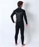 THREE WEATHER スリーウェザー LCZ NKK PRSDRY 5X3mm メンズ ウェットスーツ セミドライ フルスーツ ムラサキスポーツ(BLK-M)