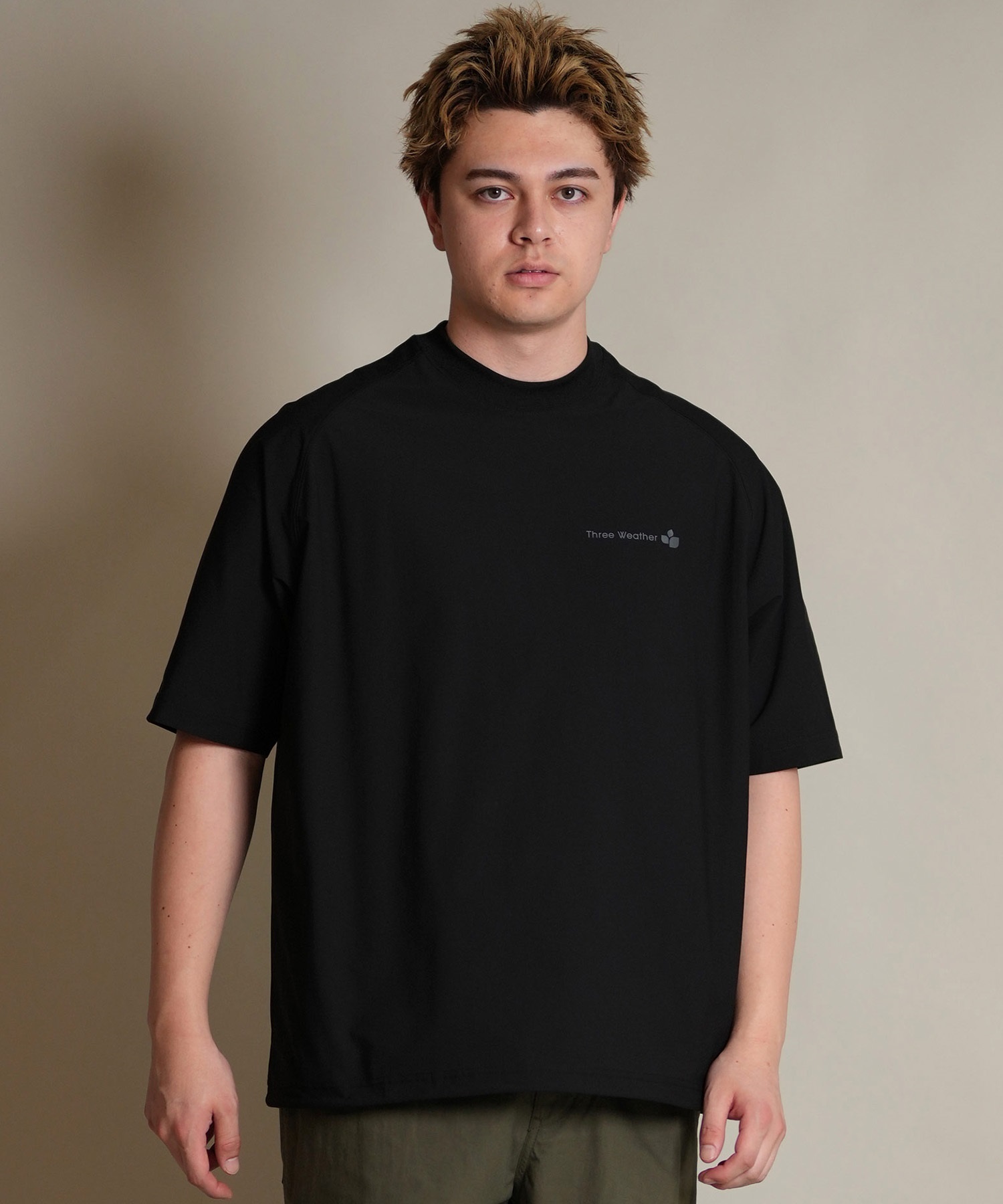 THREE WEATHER スリーウェザー 半袖 Tシャツ メンズ ロゴ バック