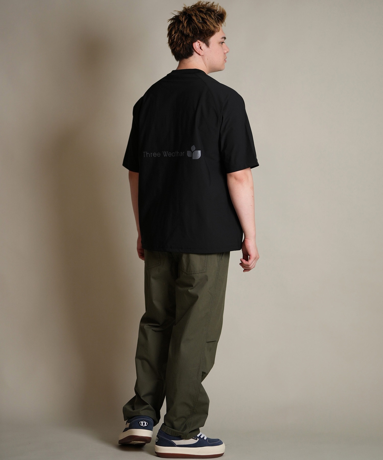 THREE WEATHER スリーウェザー 半袖 Tシャツ メンズ ロゴ バック