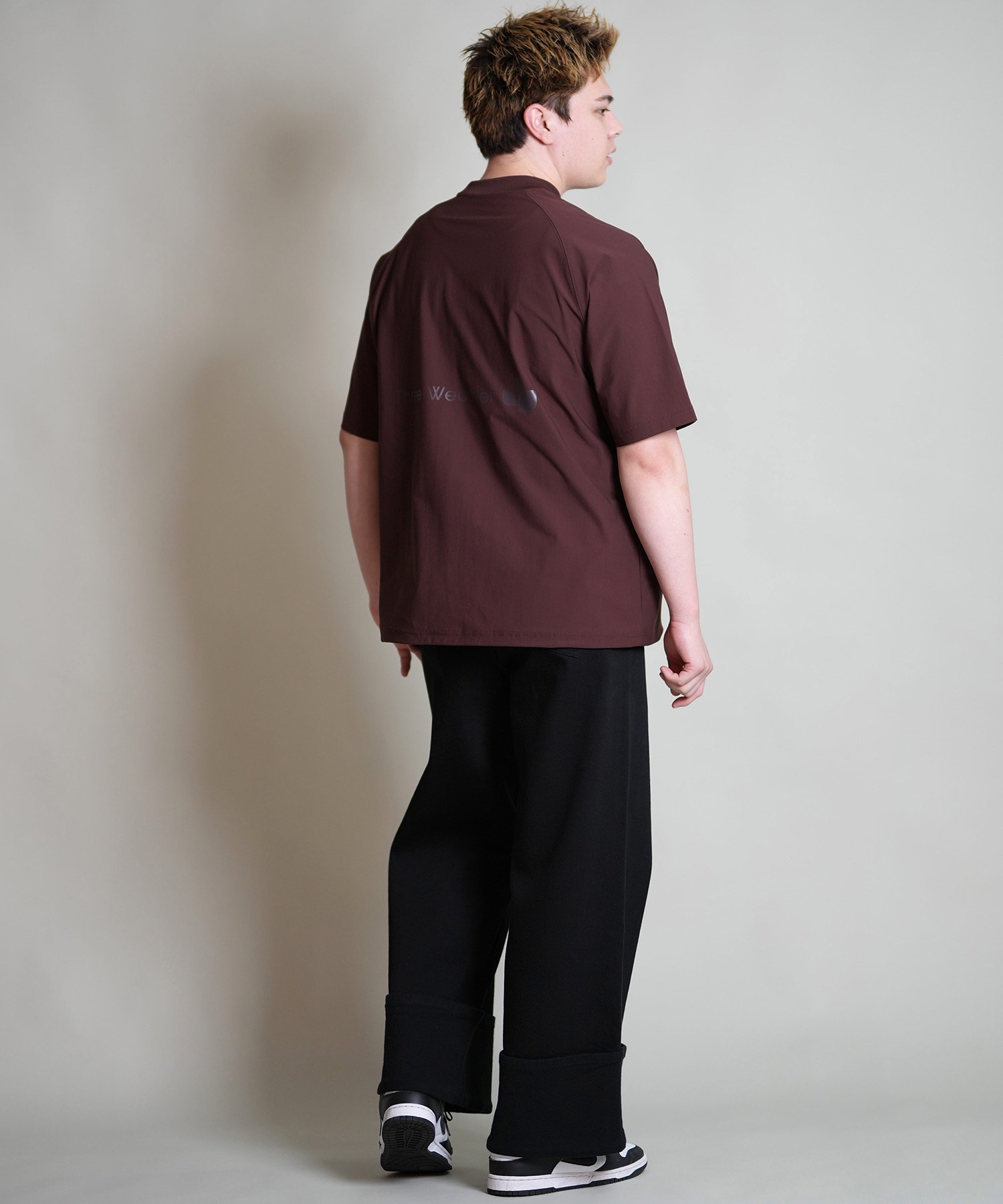 THREE WEATHER スリーウェザー 半袖 Tシャツ メンズ ロゴ バック