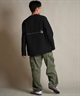 THREE WEATHER スリーウェザー 長袖 Tシャツ ロンT メンズ ロゴ バックプリント 裾ドローコード TW SURF LSTEE TW25F-2201(BLK-M)